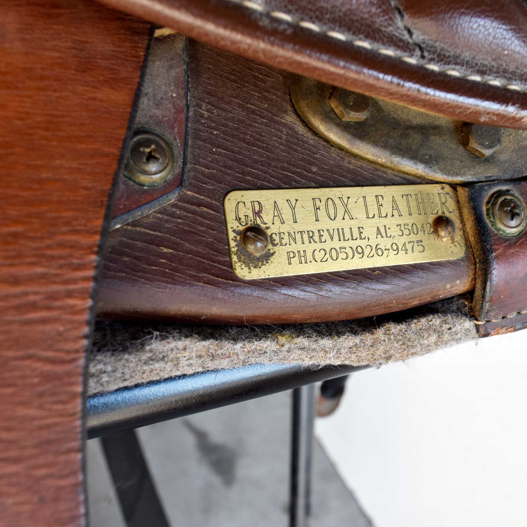 Used 17" Grey Fox Leather Rider Saddle - Image 5