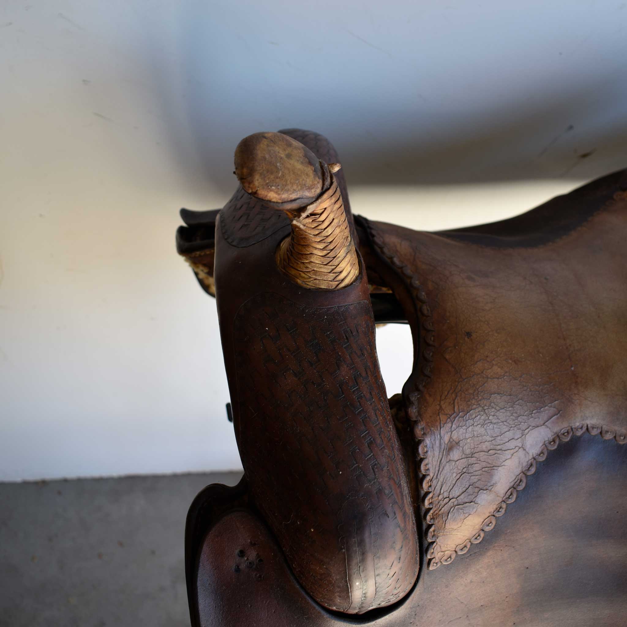 Used 16" Andrew Dee's Hardware Non-Rider Saddle - Image 9