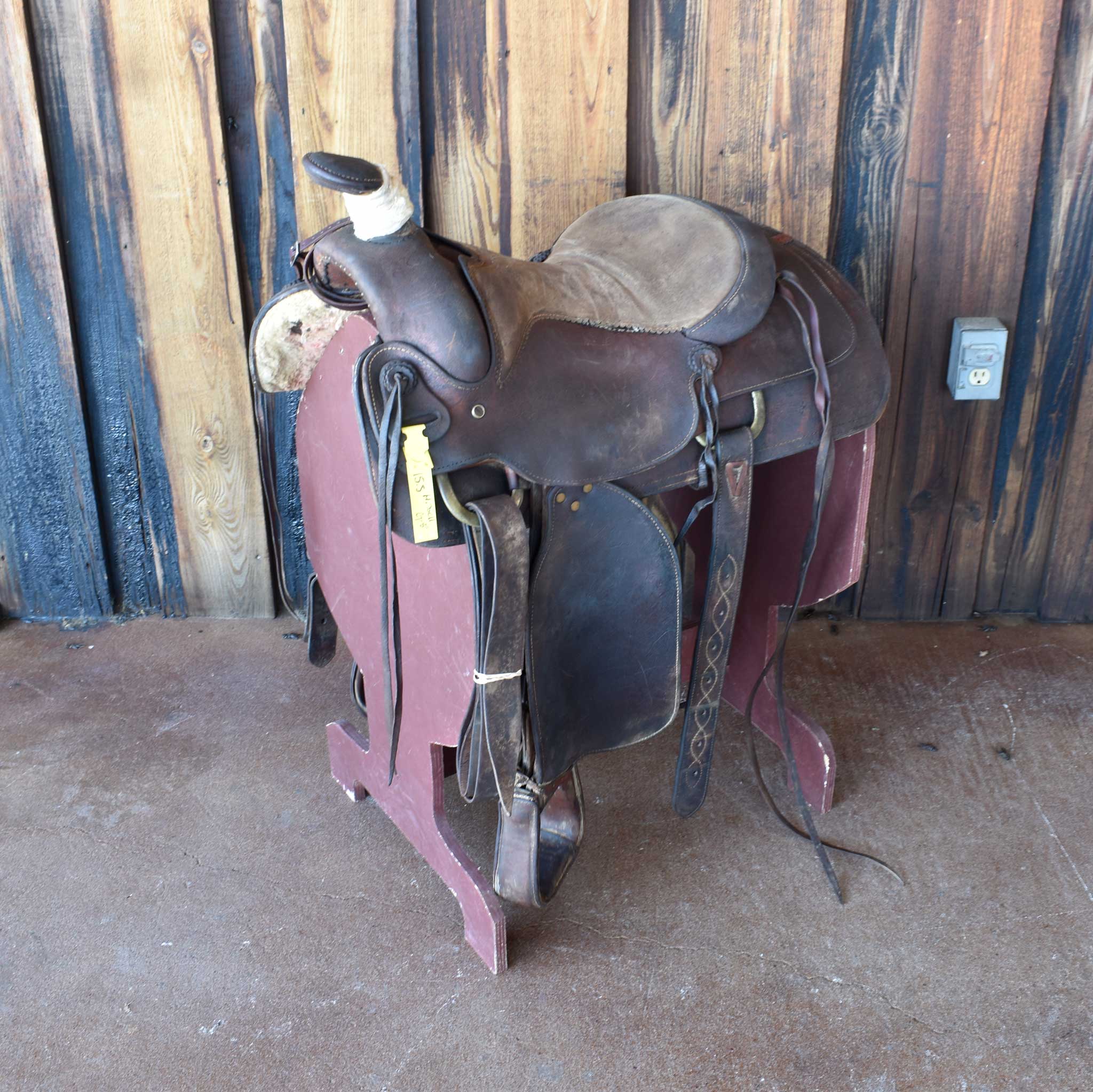 Used 15.5" Hissell Non-Rider Saddle