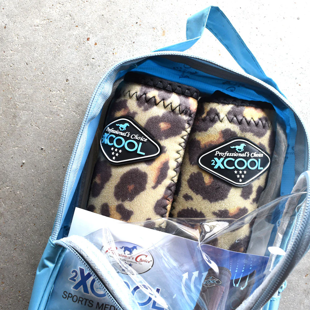 NEW Professional Choice 2xCool Sports Medicine Boots 2 Pack Front Cheetah Print - Image 2