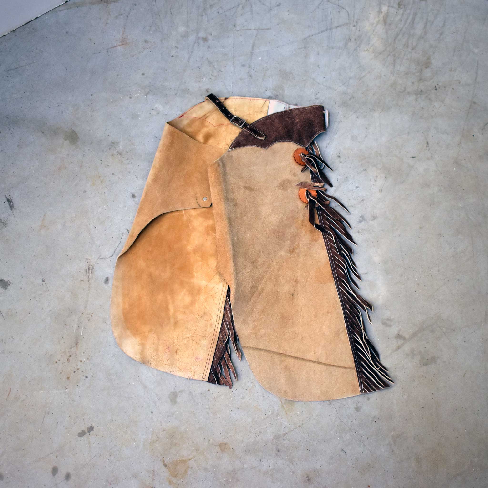 Used Tan Fringed Chinks - Image 2