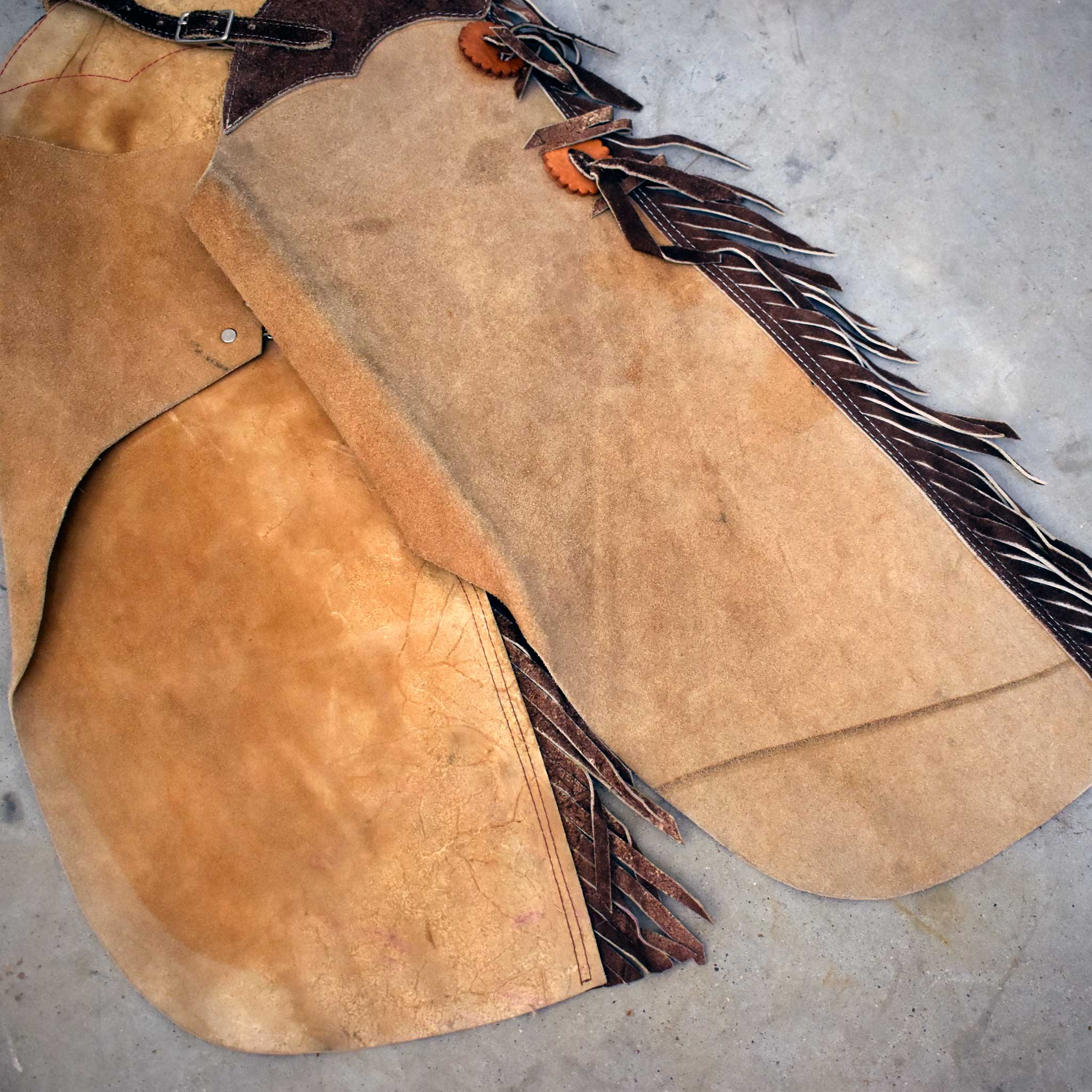 Used Tan Fringed Chinks - Image 4