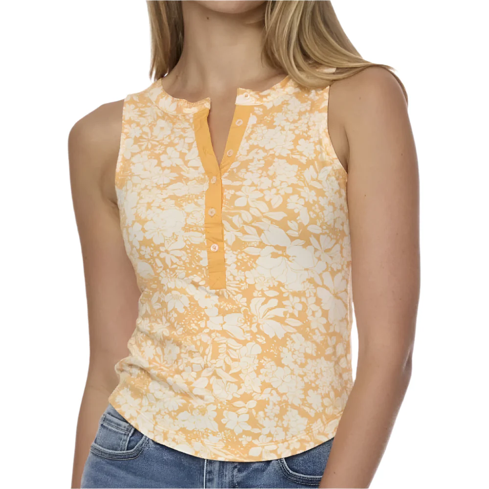 Flag & Anthem Women's Valeria Henley Tank Top - Marigold - FINAL SALE