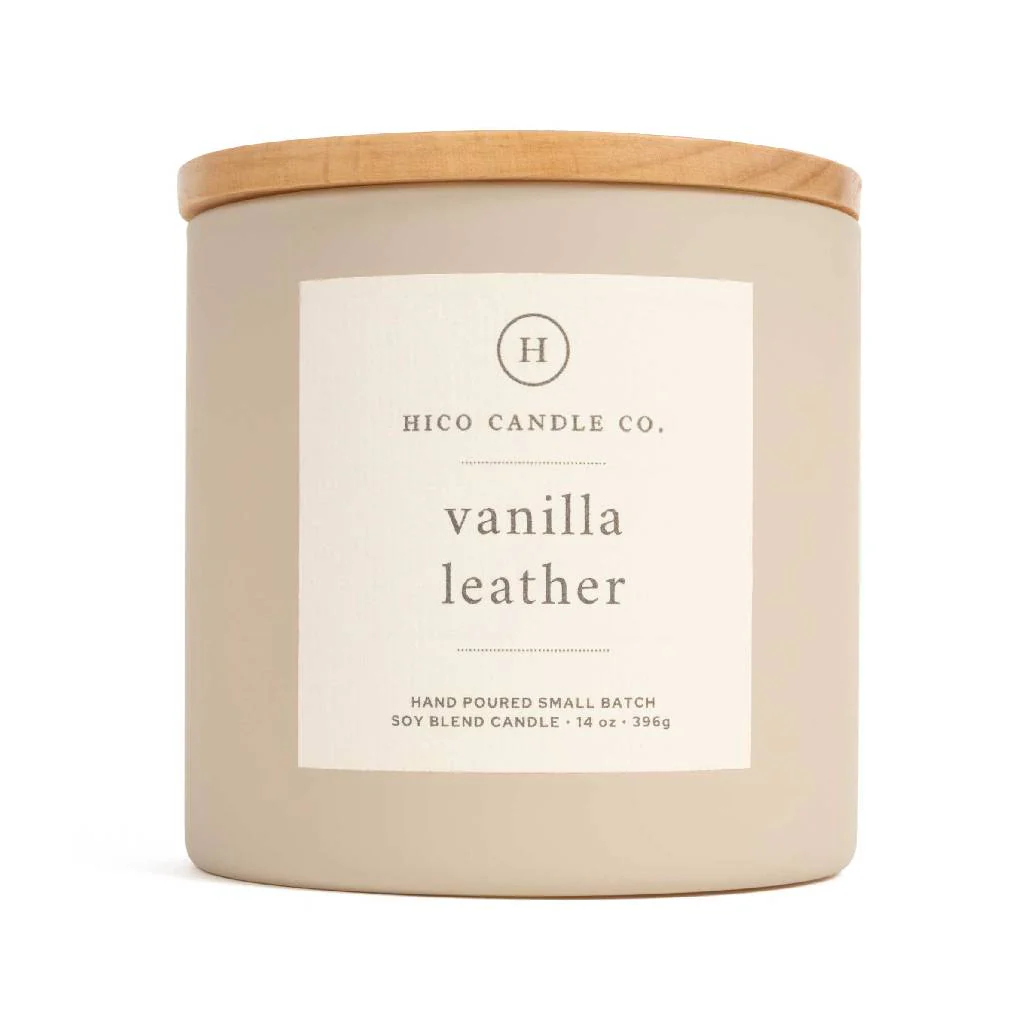 Hico Candle Co Vanilla Leather Candle