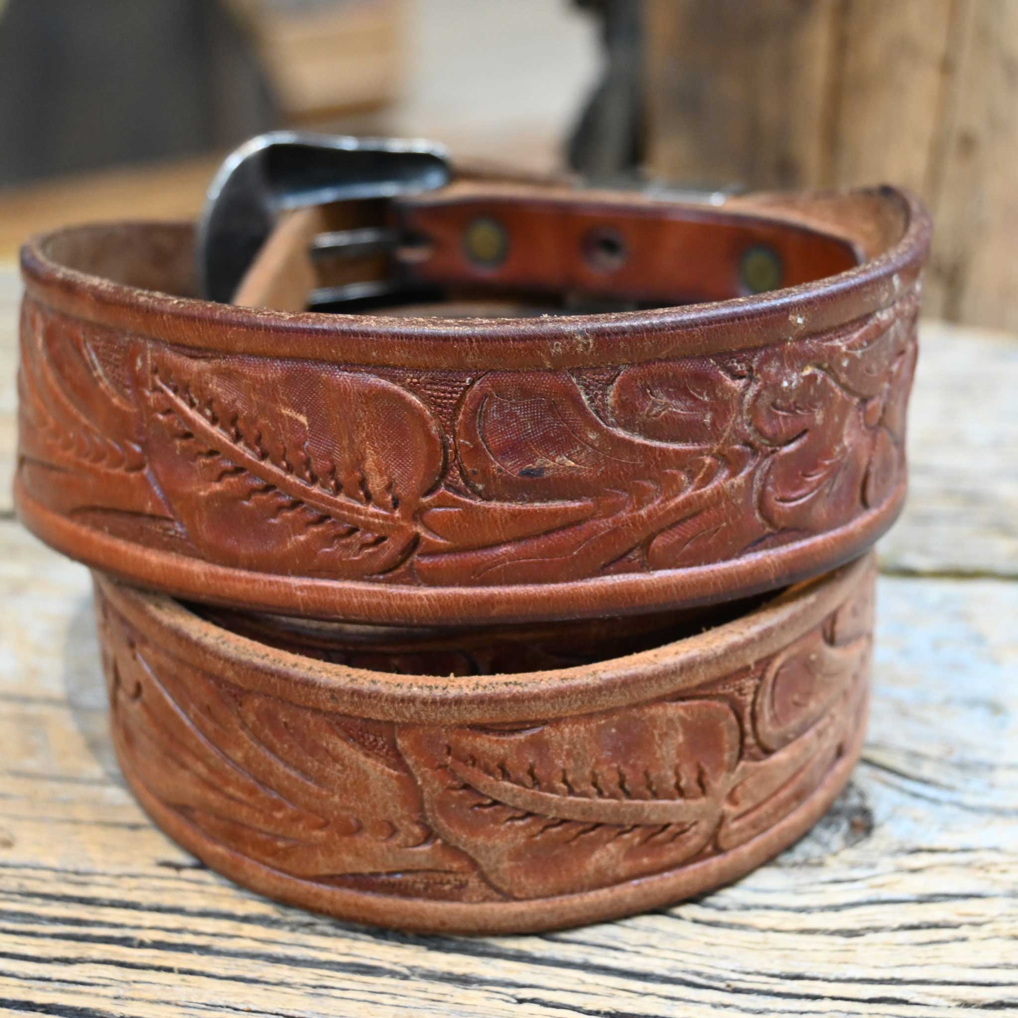 Vintage & Classy 14K Holland San Angelo Tx. Buckle & 40" James Station Belt - Image 2