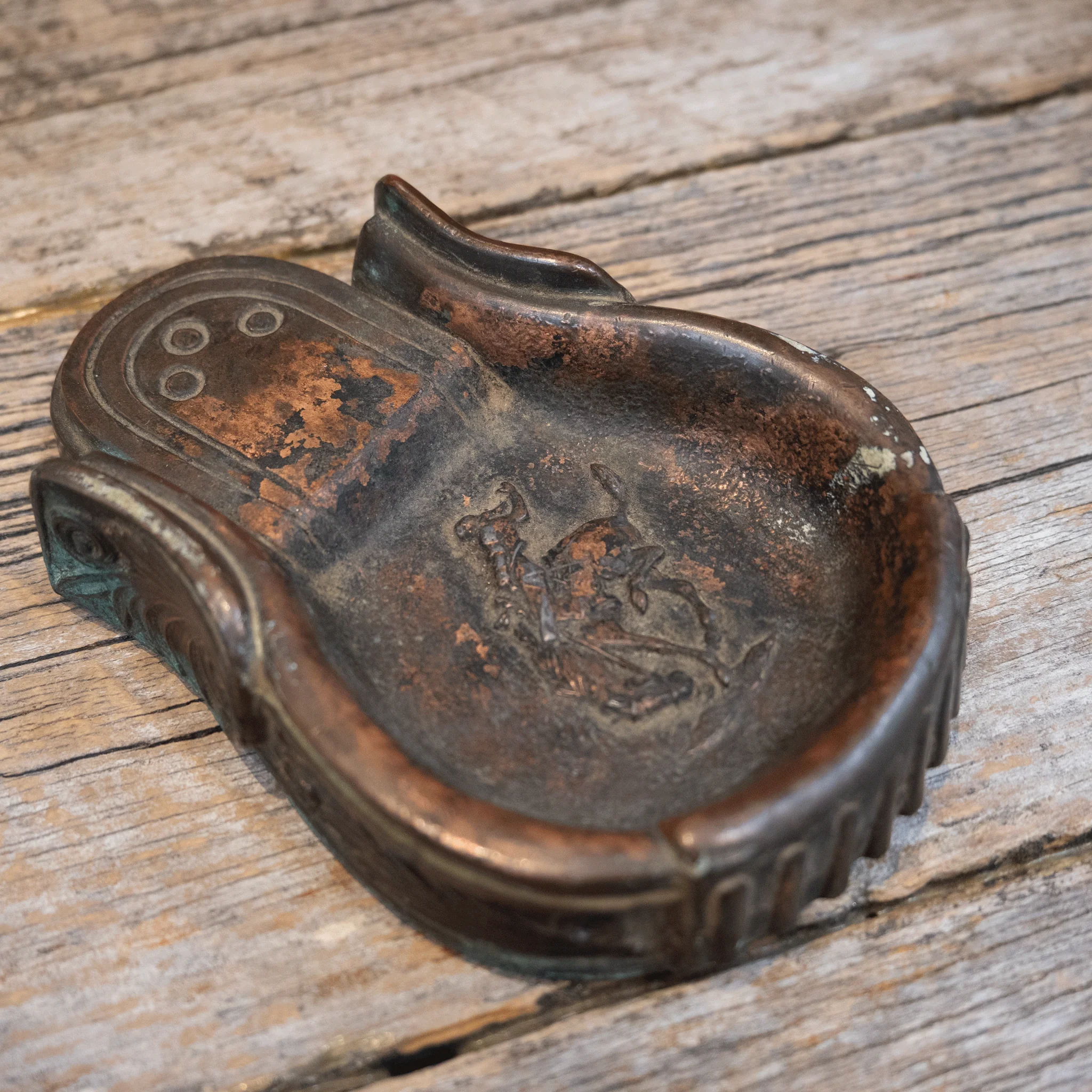 Vintage 1930's-40's Horse Stirrup Art Deco Ashtray - Image 2
