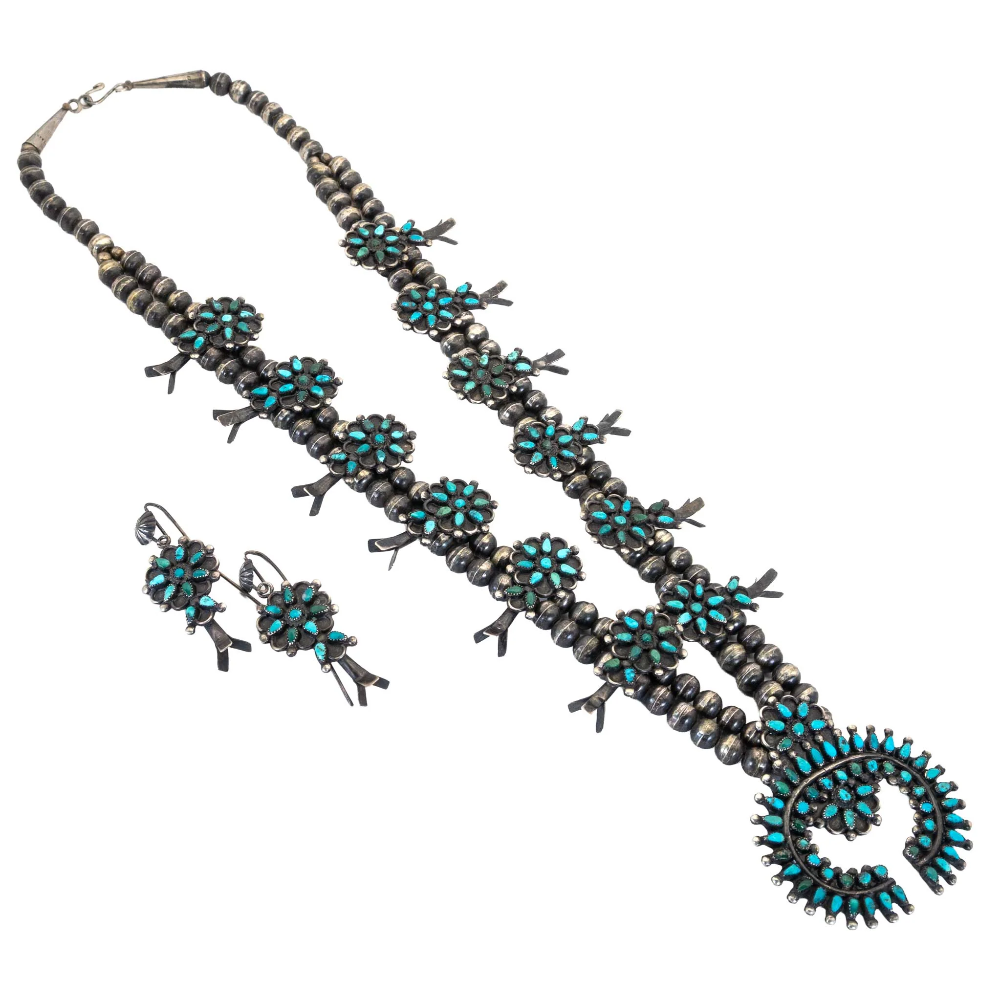Vintage 1950 Squash Blossom Set - Image 2