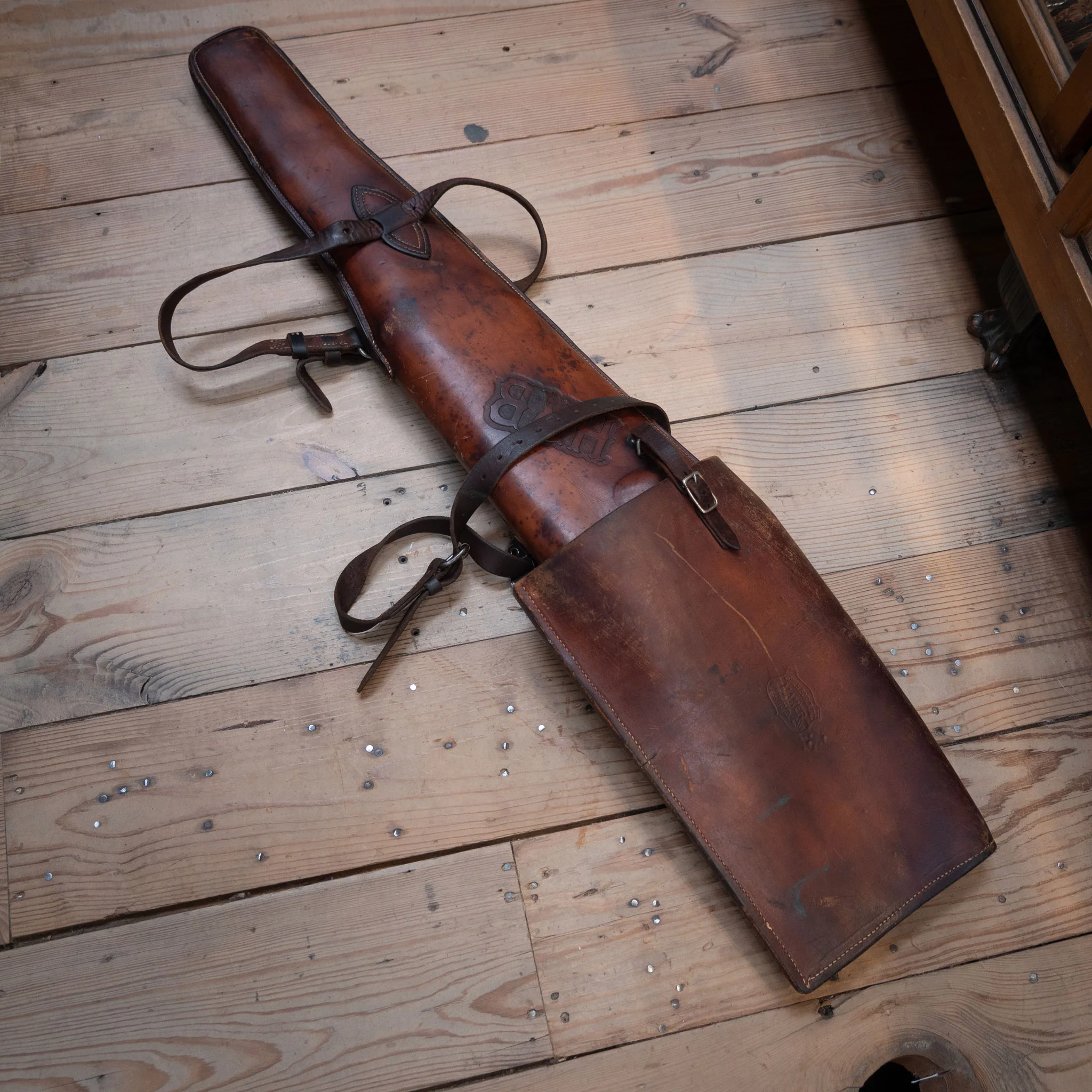 Vintage EDW. H. Bohlin Shotgun Case "HRB" - Image 3