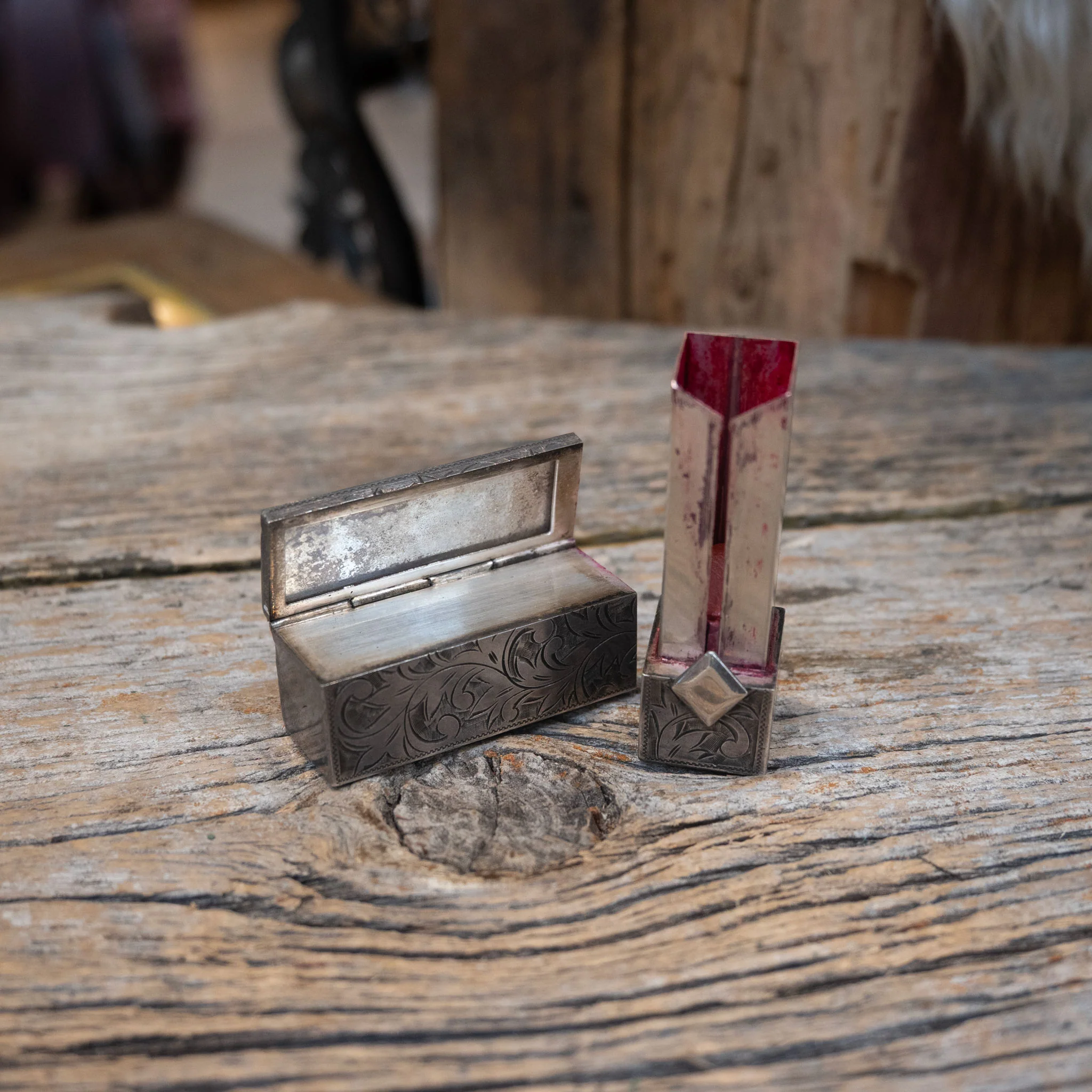 Vintage Bohlin Sterling Silver Lipstick Case - Image 4
