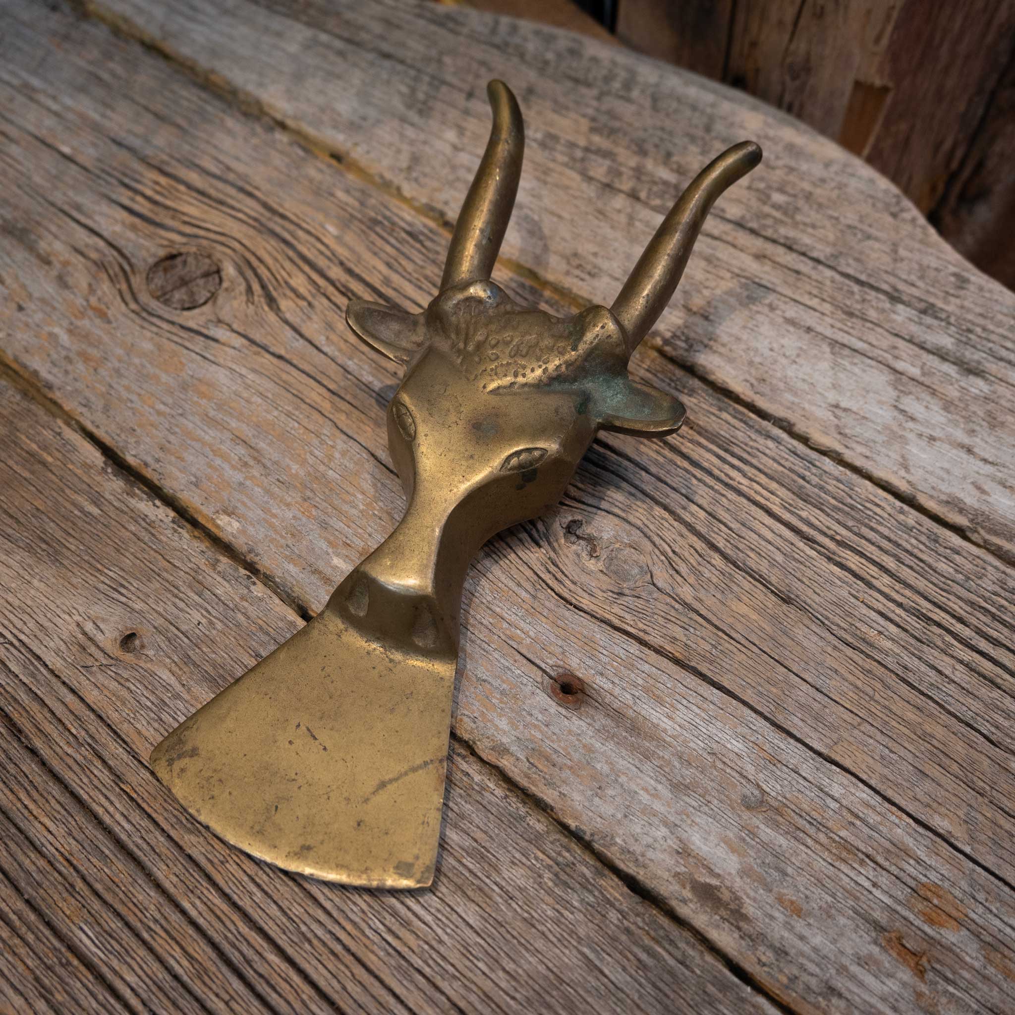 Vintage Brass Boot Jack - Image 2