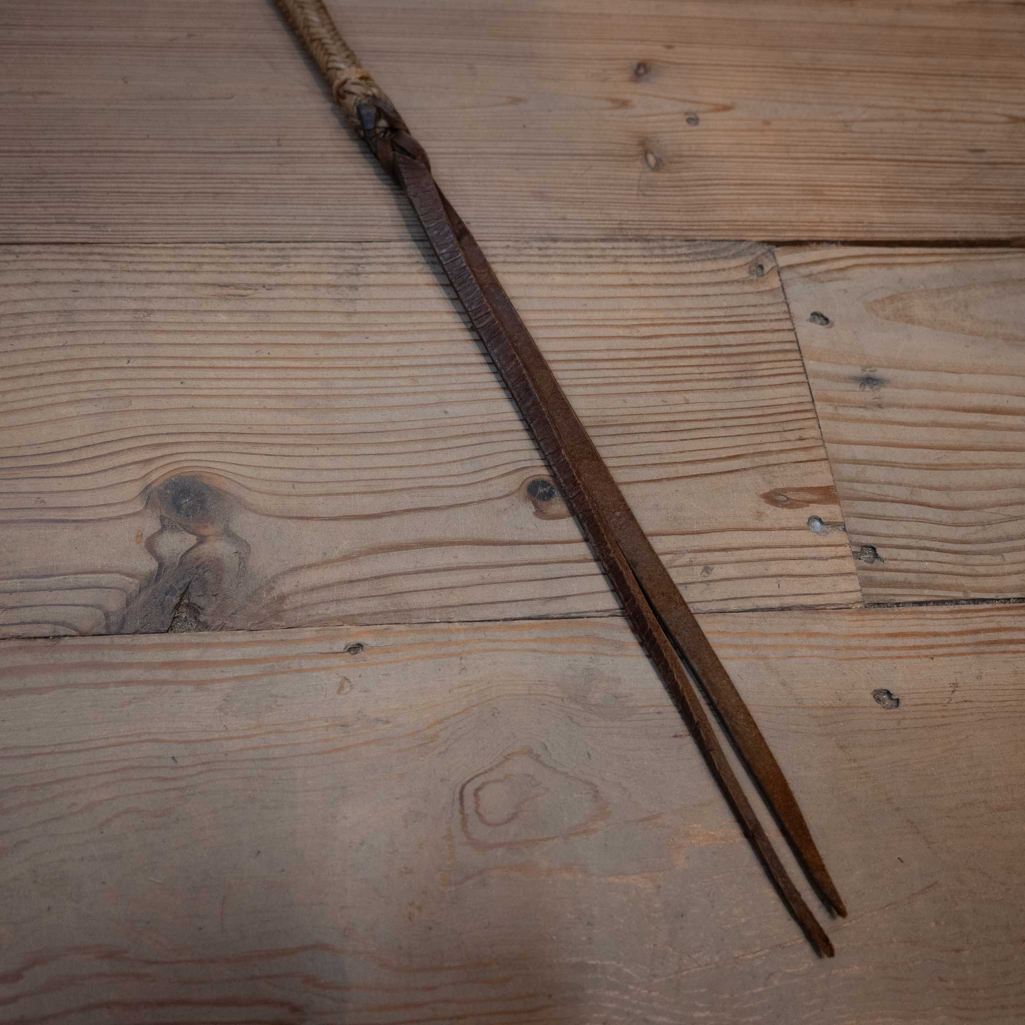Vintage Braided 25" Rawhide Quirt - Image 2