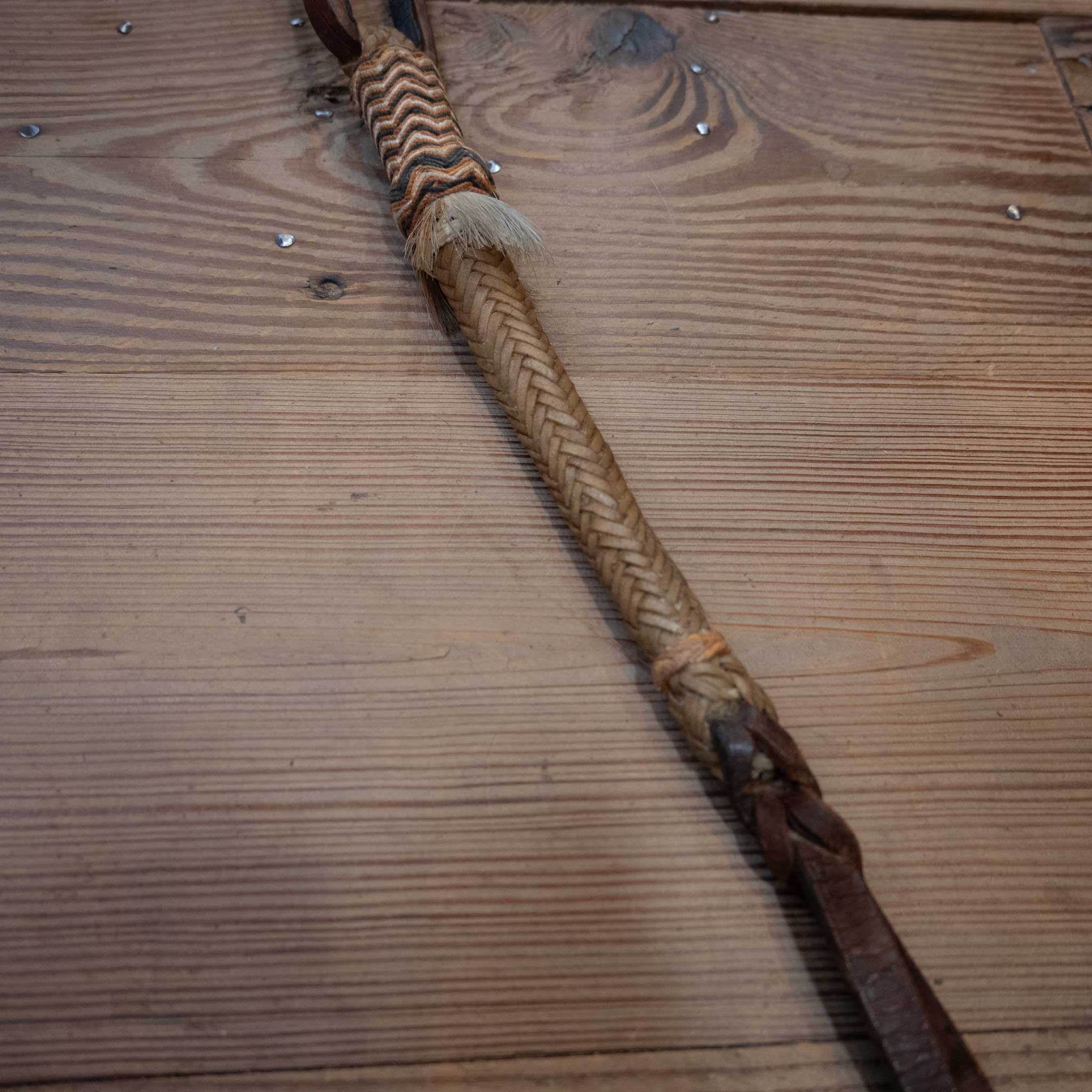 Vintage Braided 25" Rawhide Quirt - Image 3