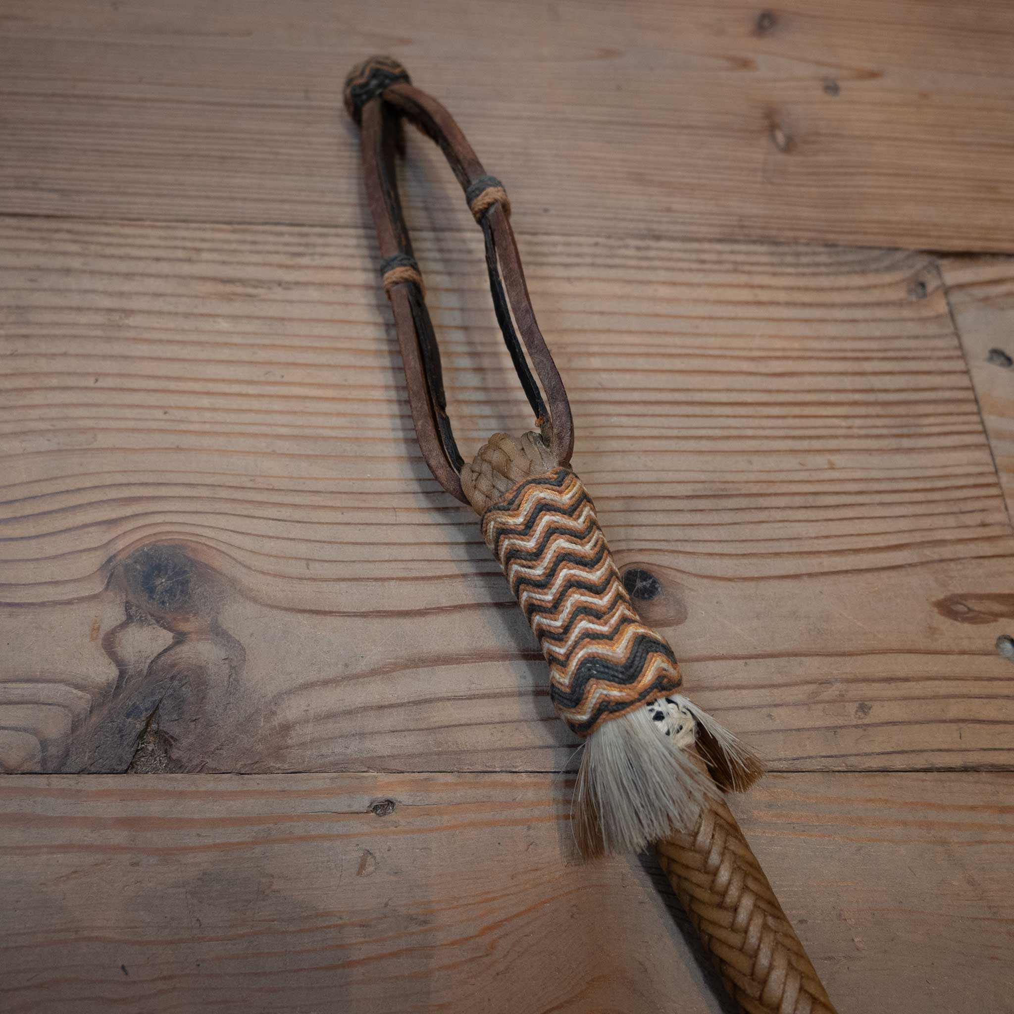 Vintage Braided 25" Rawhide Quirt - Image 4