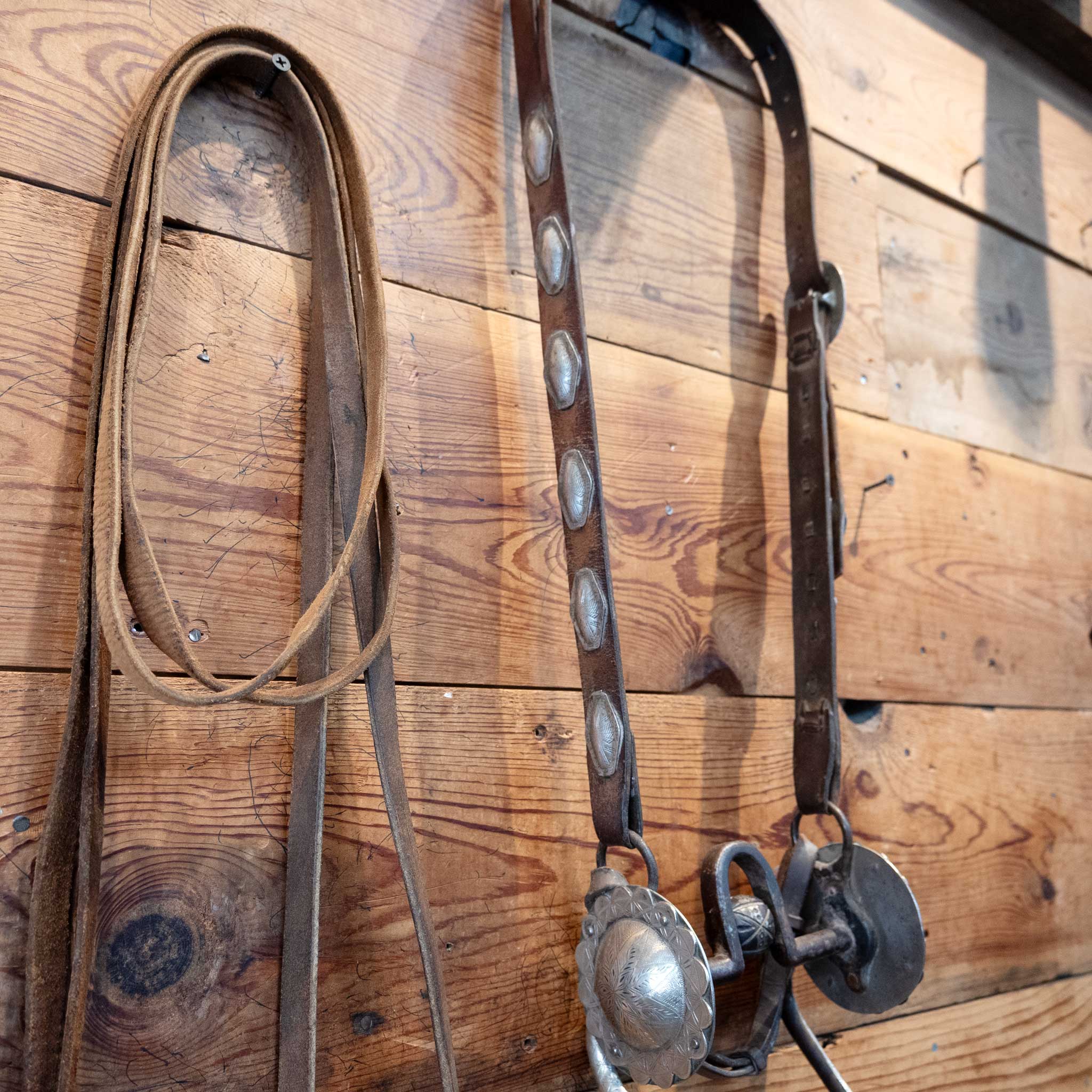 Vintage Chief Rojas Native Indian w/ Conchos Bridle Rig - Image 3
