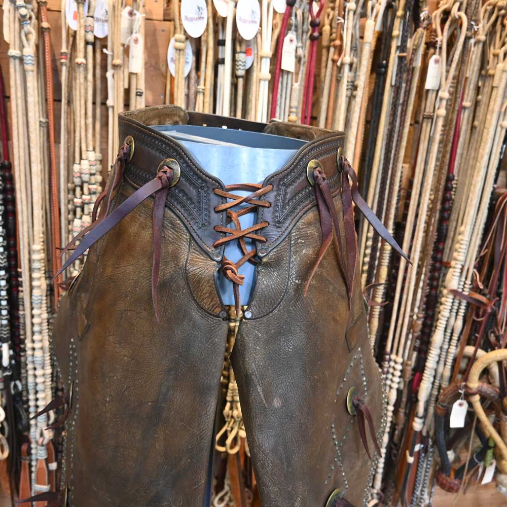 Miles City Saddlery Vintage Batwing Chaps - Image 4