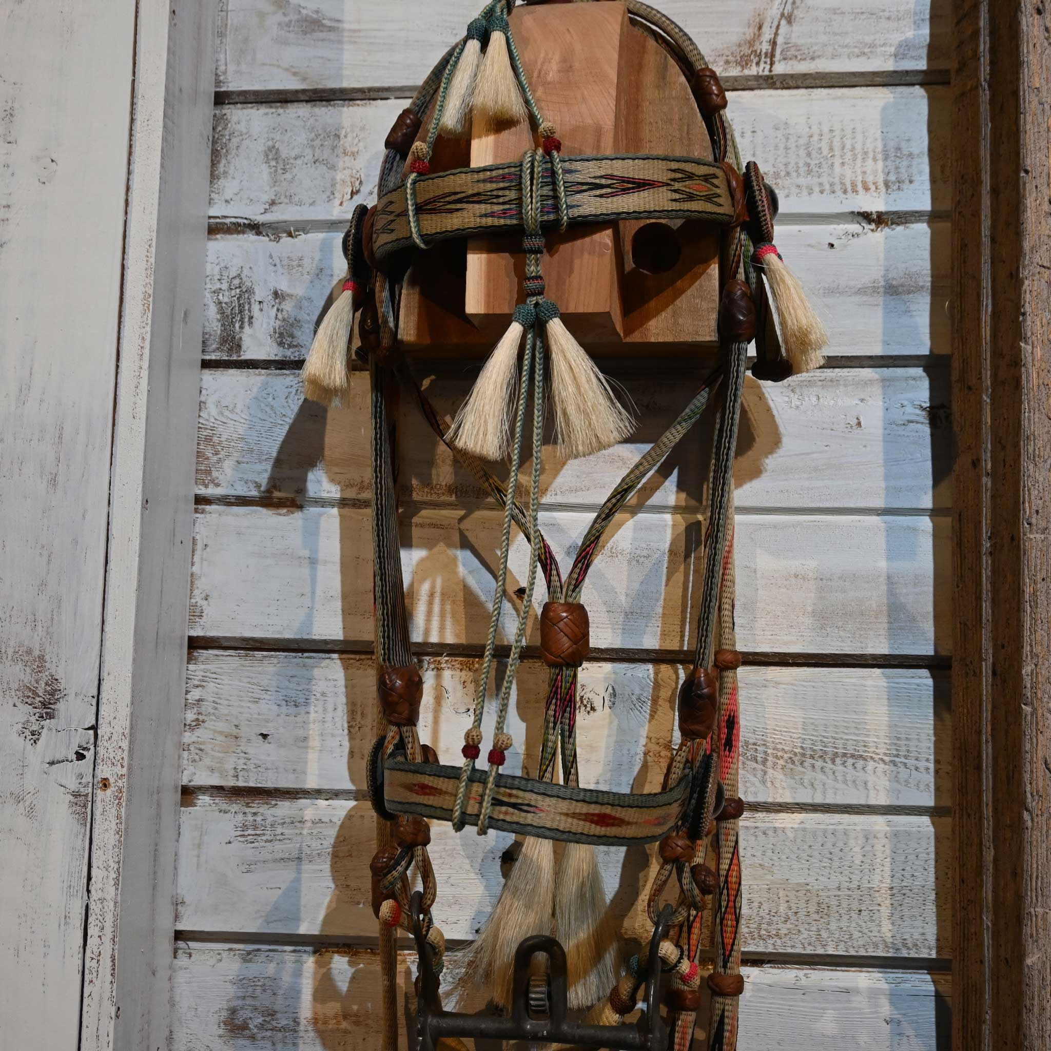 Vintage Deer Lodge Prison Made Horse Hair Bridle Rig - Image 2