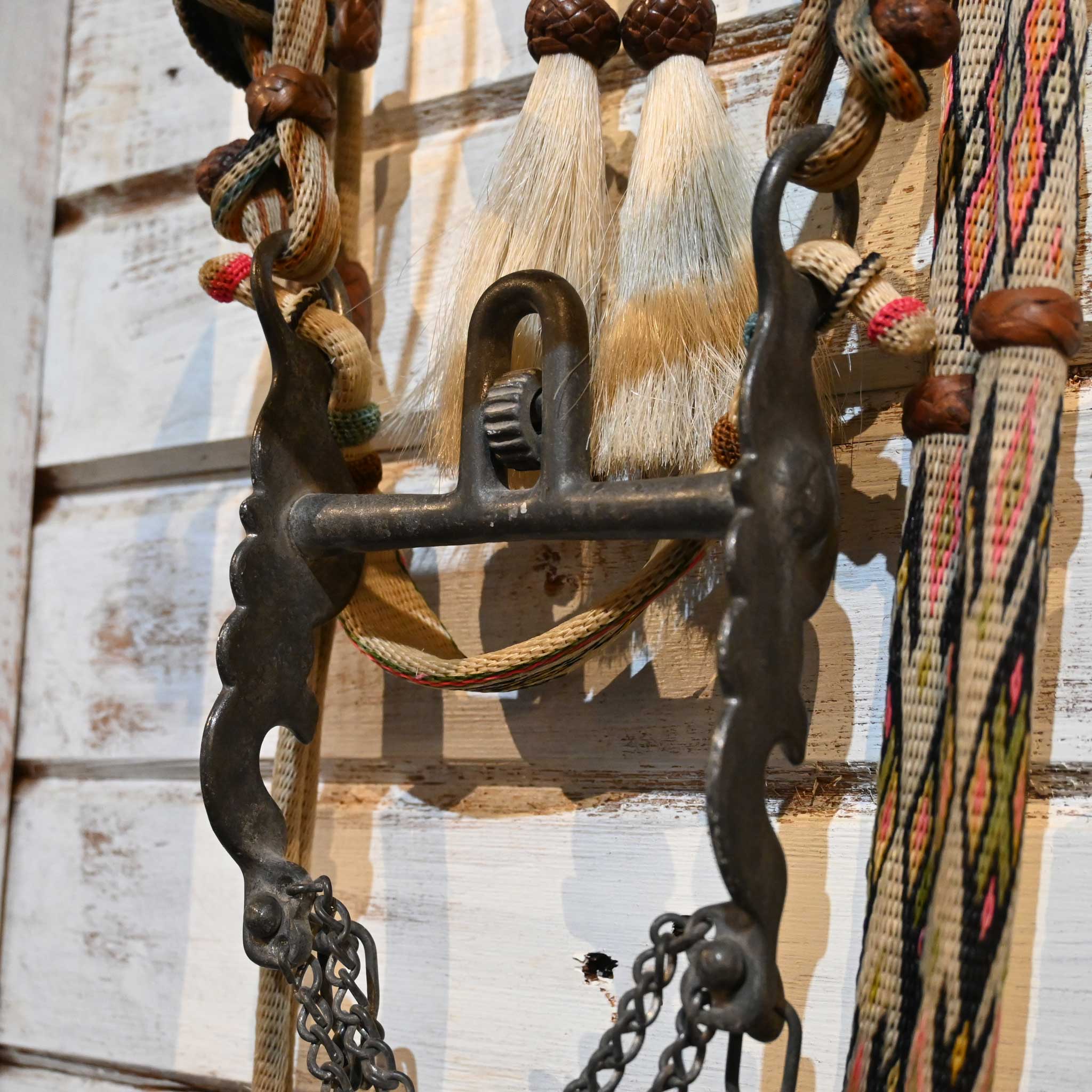 Vintage Deer Lodge Prison Made Horse Hair Bridle Rig - Image 3