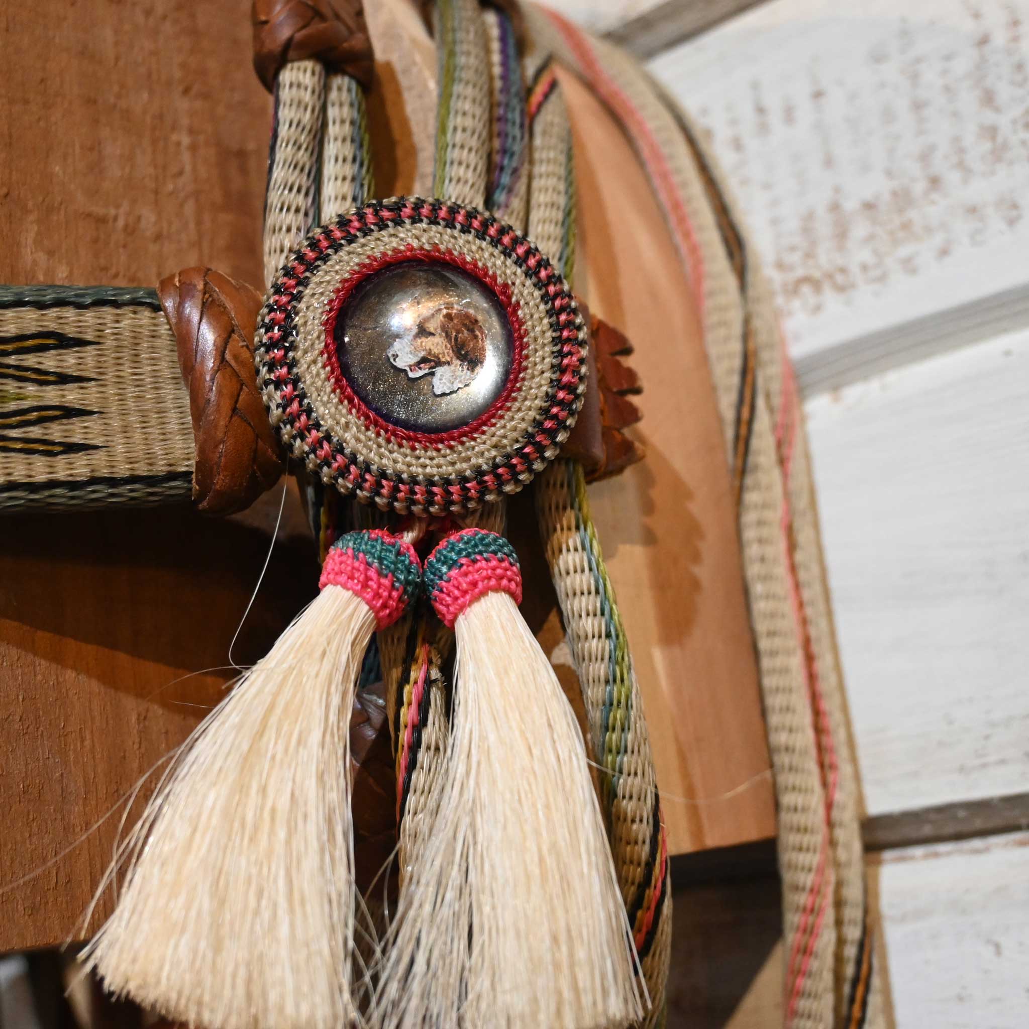 Vintage Deer Lodge Prison Made Horse Hair Bridle Rig - Image 4
