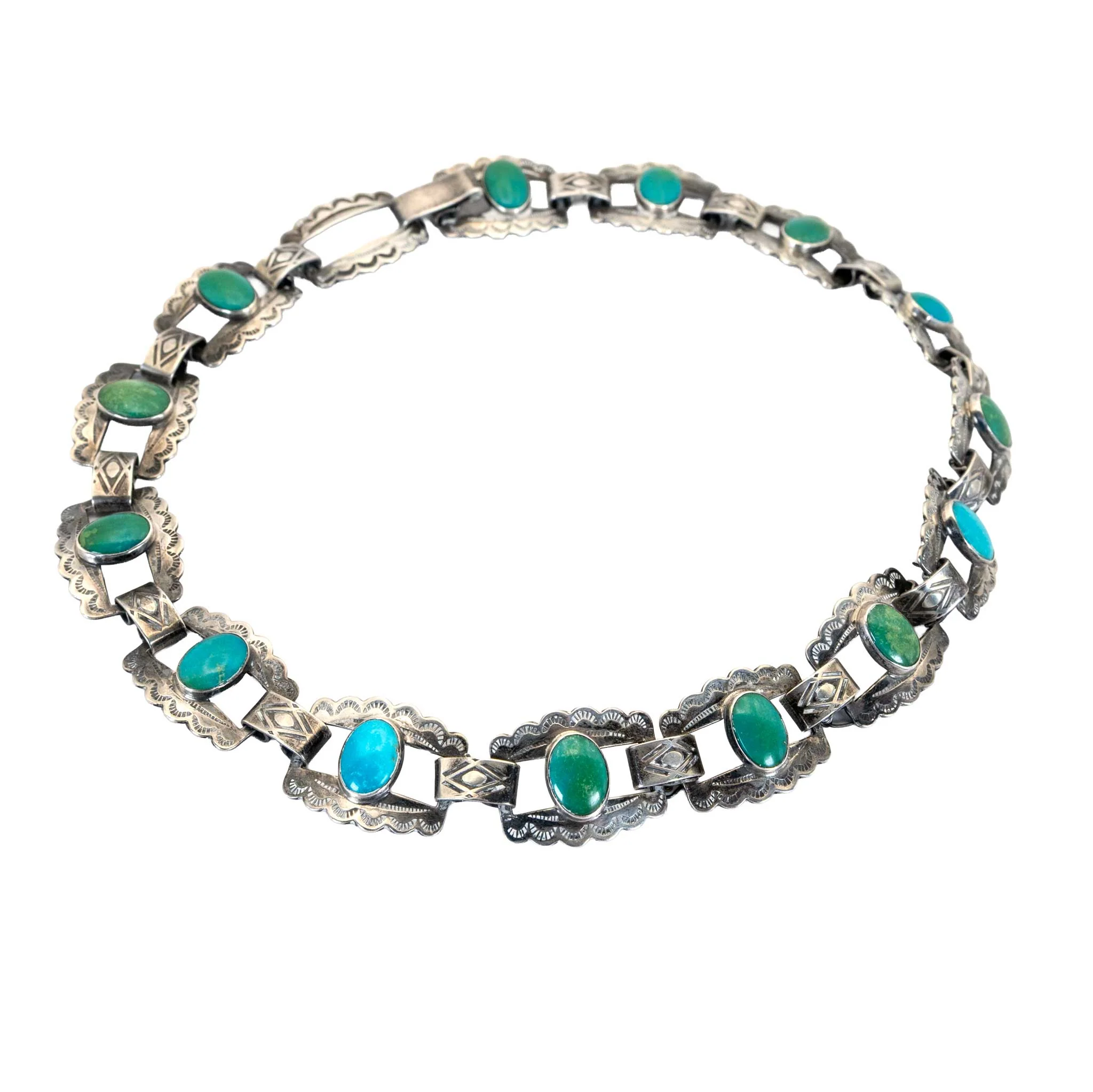 Vintage Fred Harvey Turquoise Choker