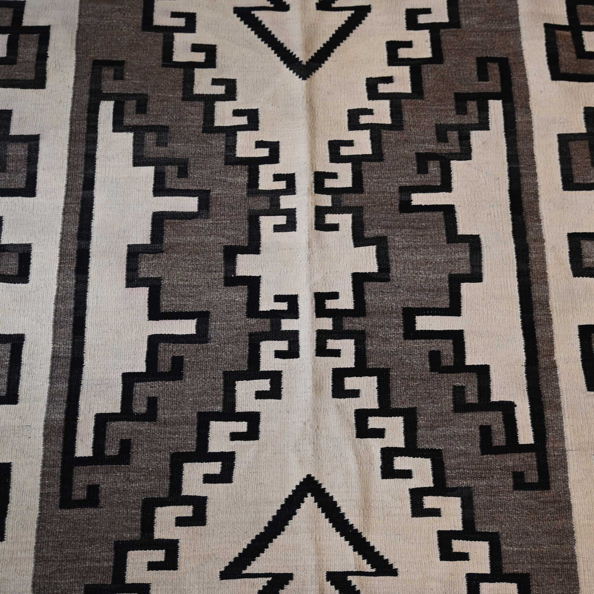 Vintage Two Grey Hill's Navajo Rug - Image 3