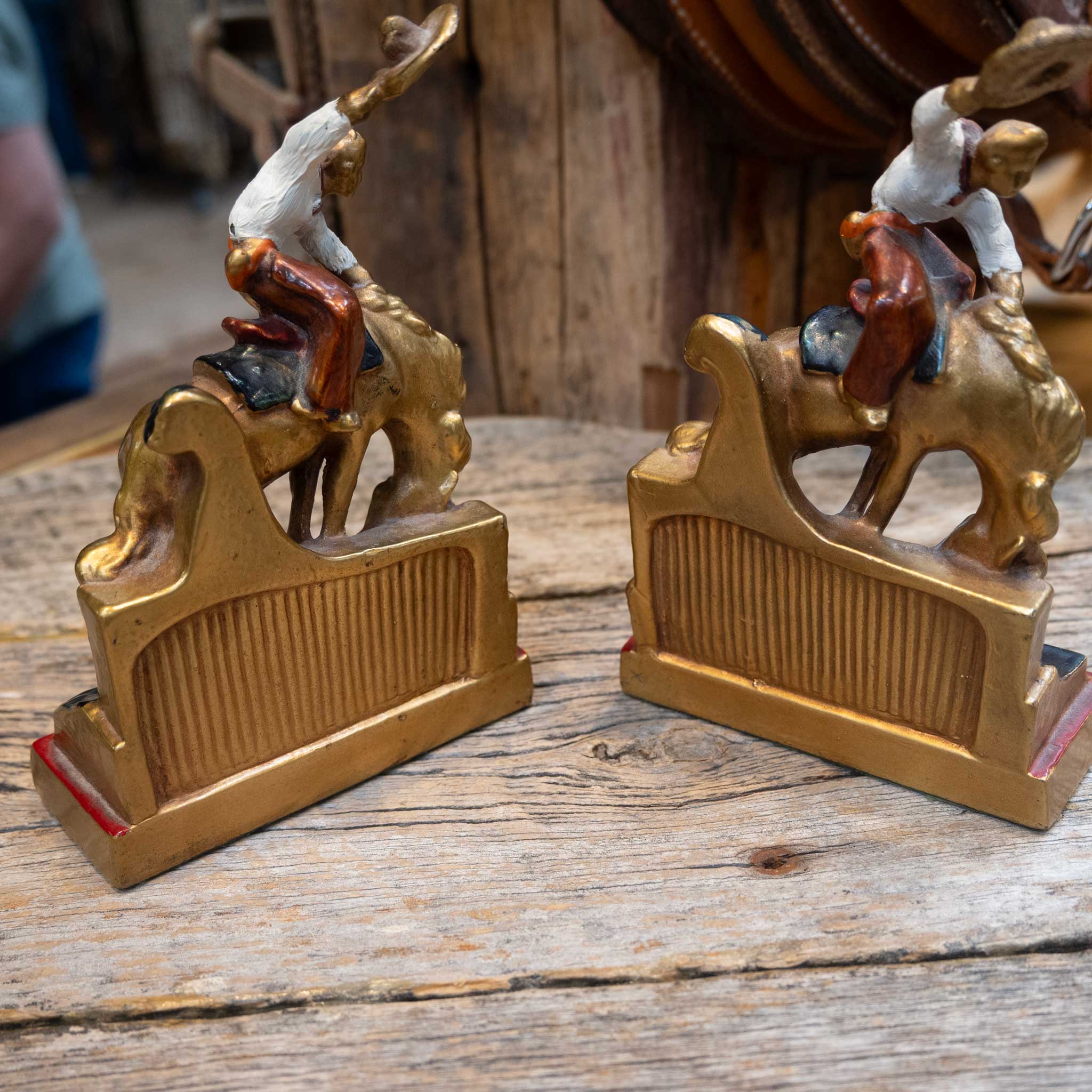 Armor Bronze by Master Craftsman Bucking Horse Bookends - Image 2