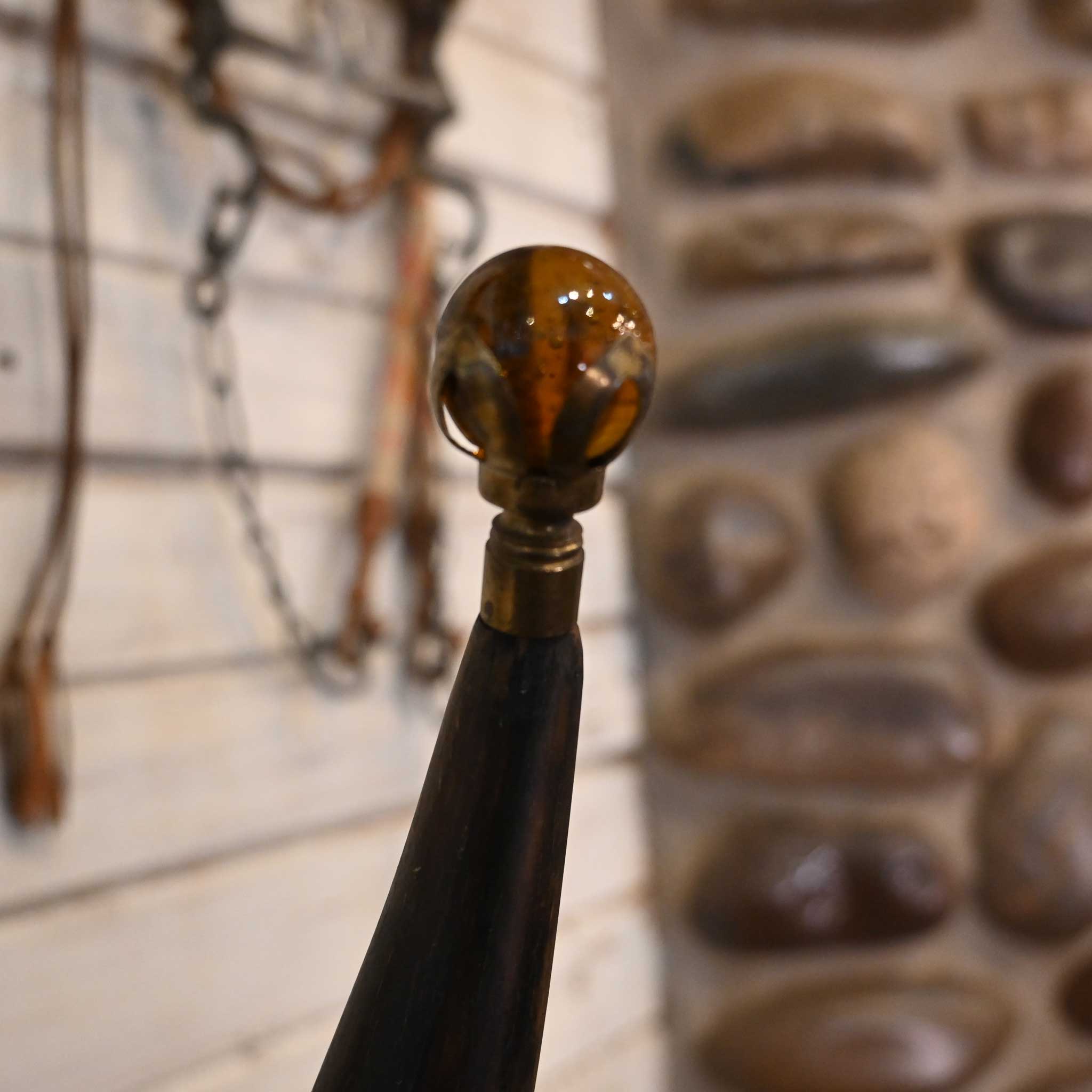 Vintage Horn Mirror Coat Rack - Image 6