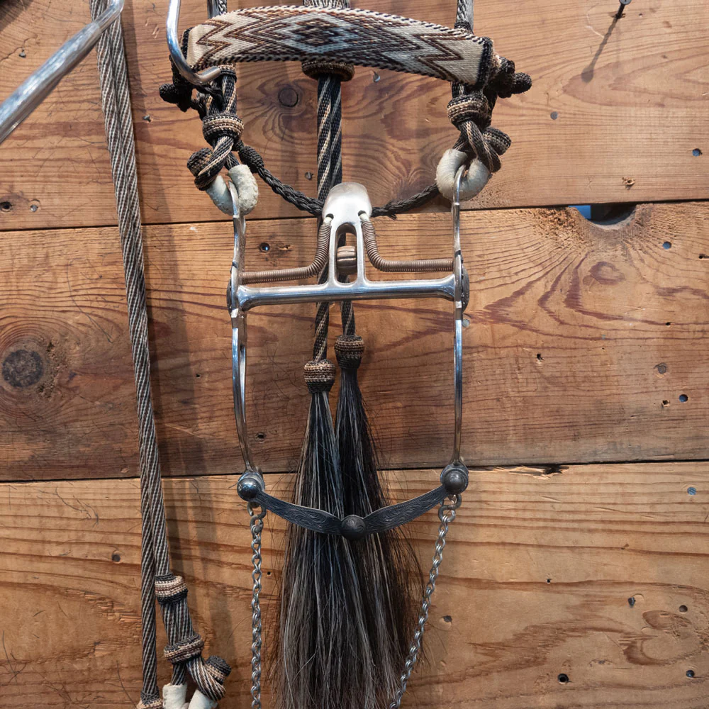 Vintage Horse Hair Bridle Rig w/a Les Vogt Spade Bit