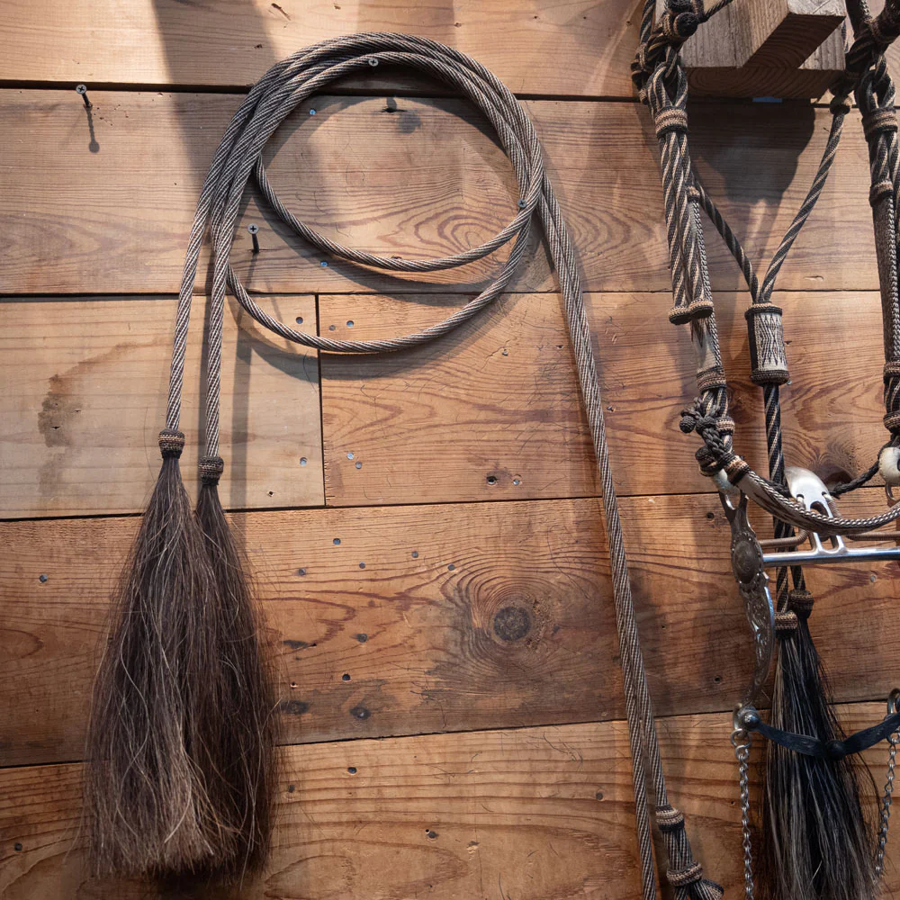 Vintage Horse Hair Bridle Rig w/a Les Vogt Spade Bit - Image 3