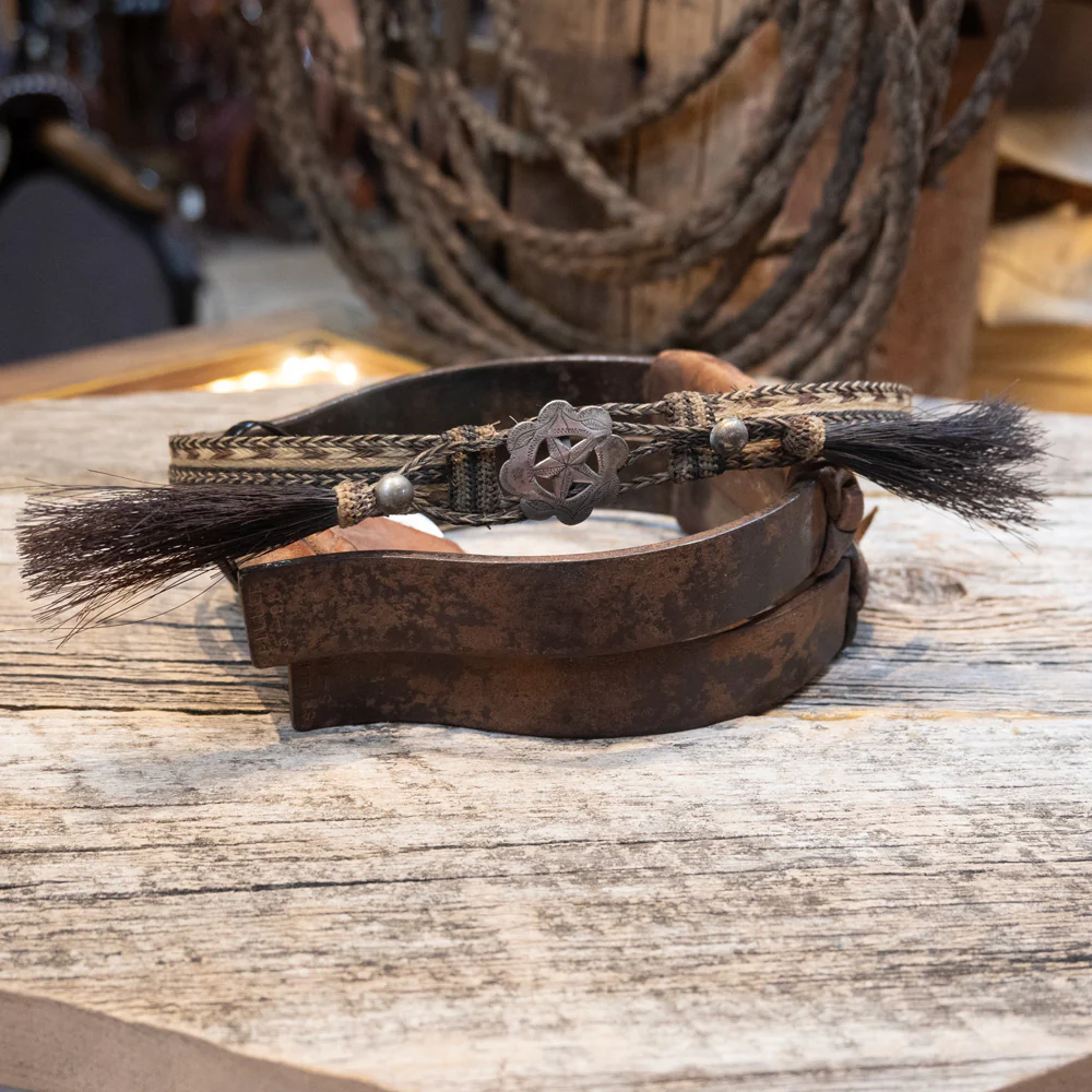 Horse Hair Hat Band w/Concho