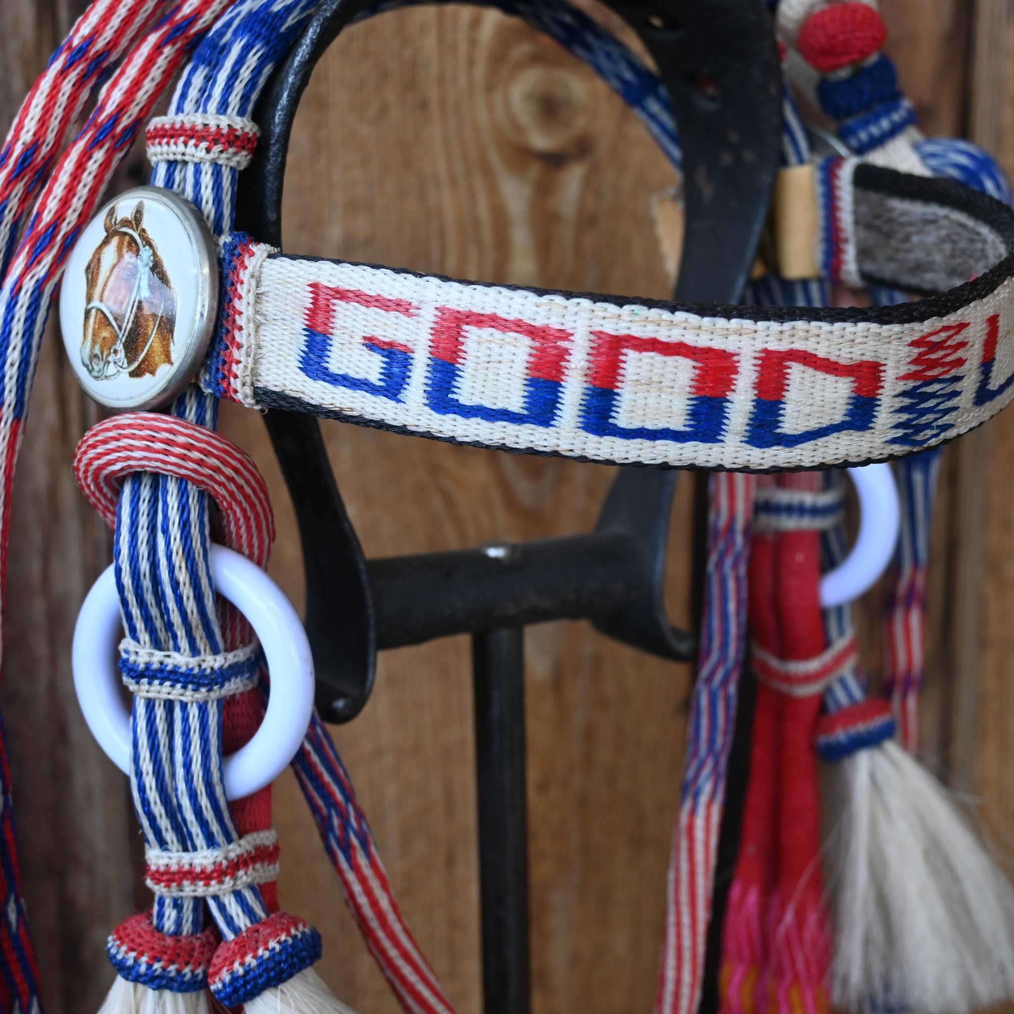 Vintage Horse Hair Prison Made in Deer Lodge MT. Bridle Rig - Image 5