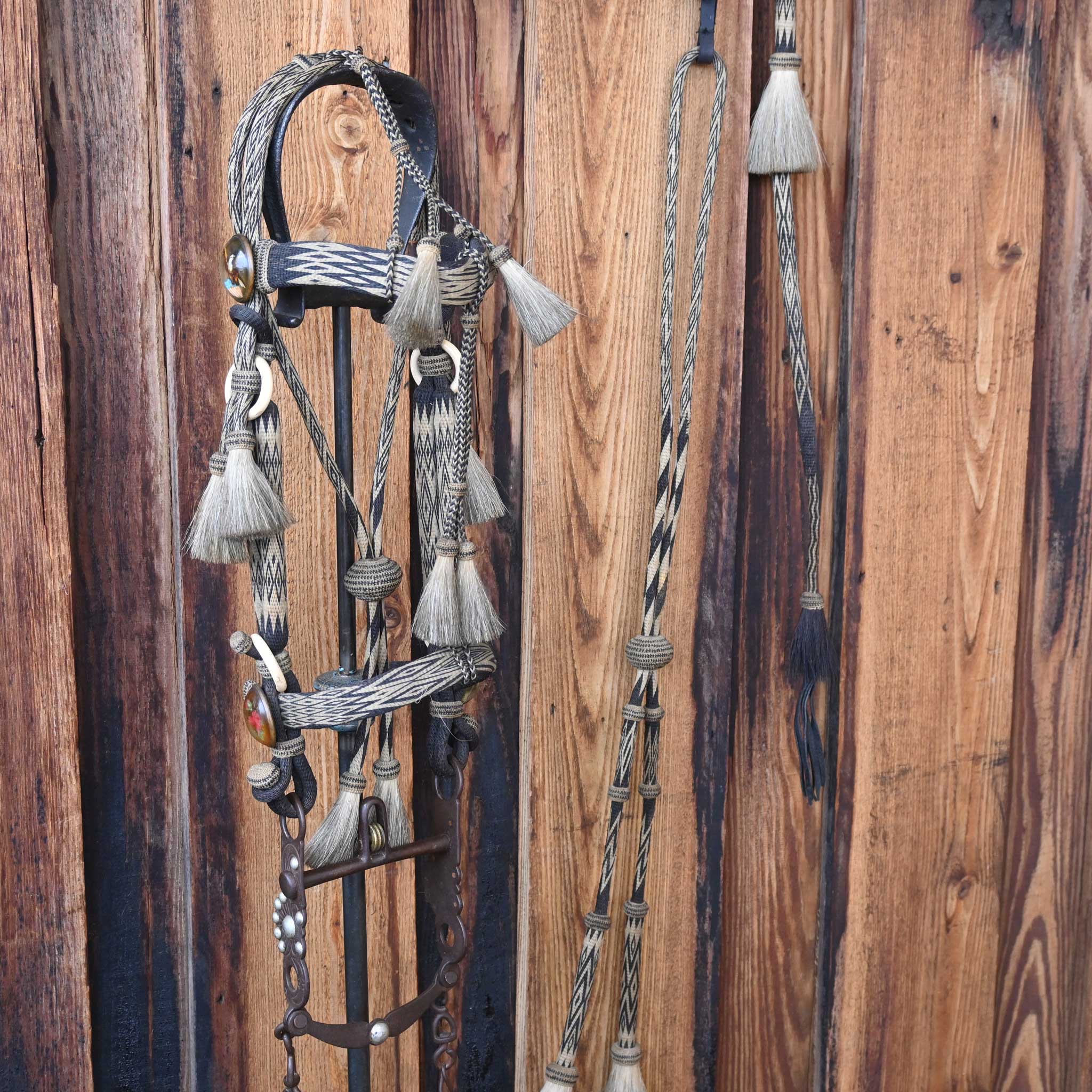 Beautiful Prison Made in Deer Lodge MT. w/ Eagle Rosettes Bridle Rig