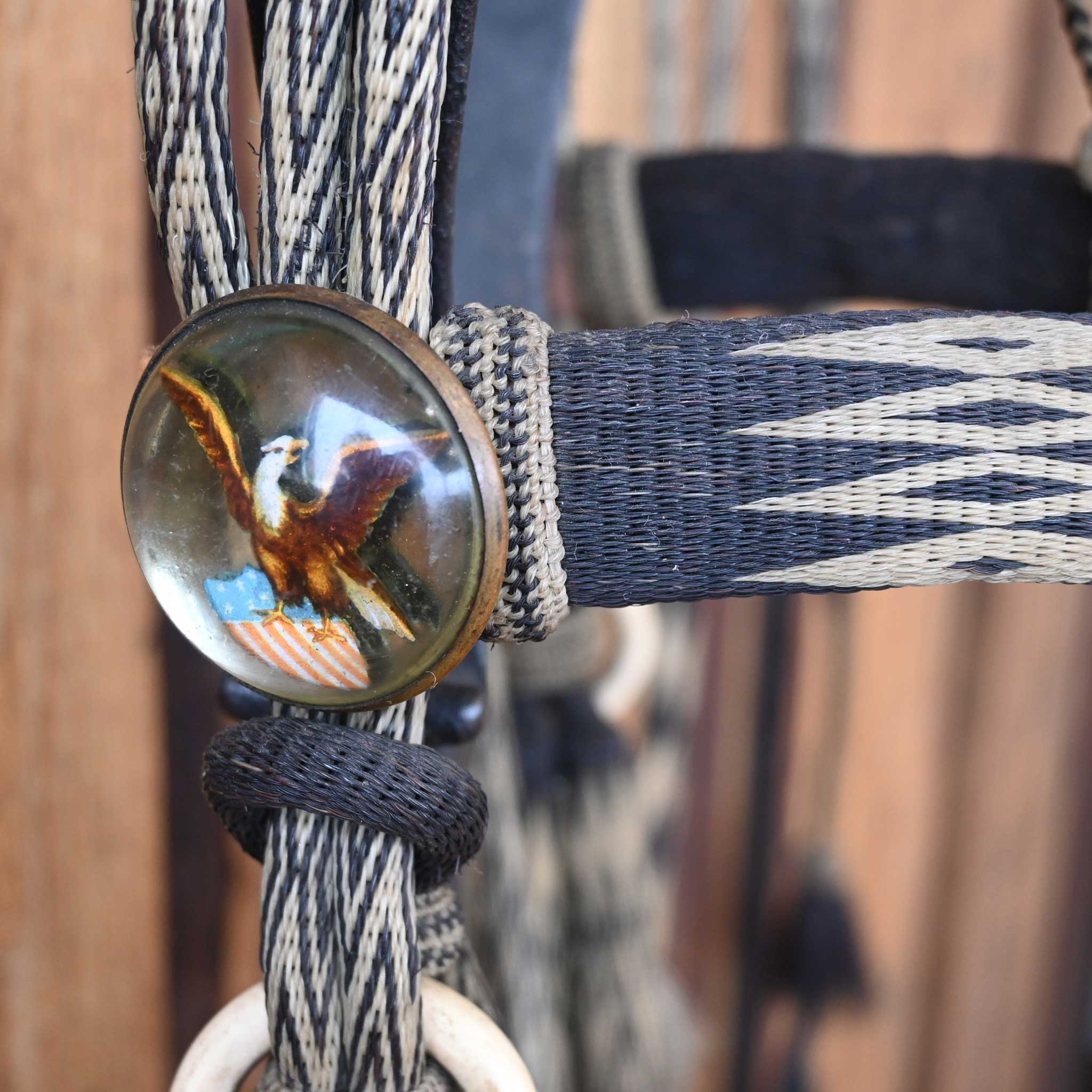 Beautiful Prison Made in Deer Lodge MT. w/ Eagle Rosettes Bridle Rig - Image 2