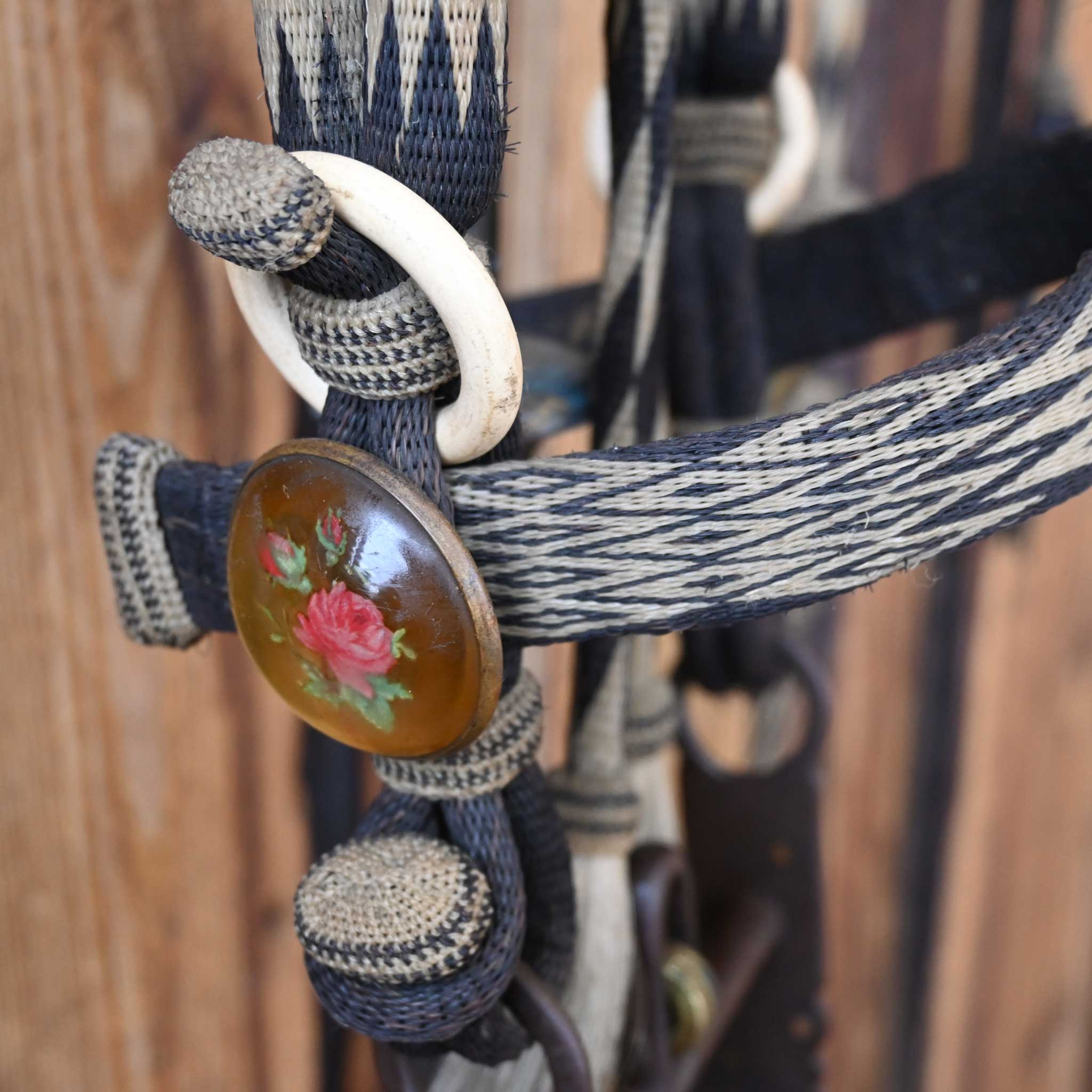 Beautiful Prison Made in Deer Lodge MT. w/ Eagle Rosettes Bridle Rig - Image 3