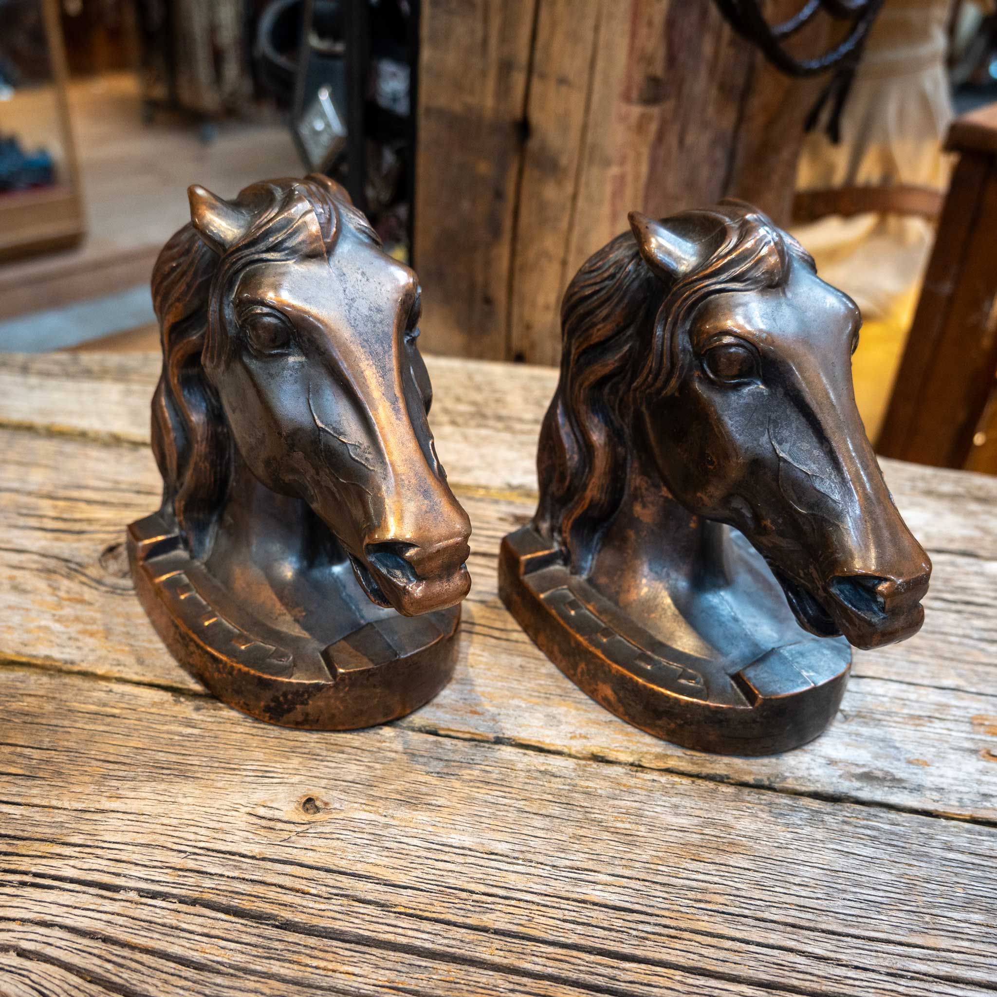 Vintage Horse Head Bookends