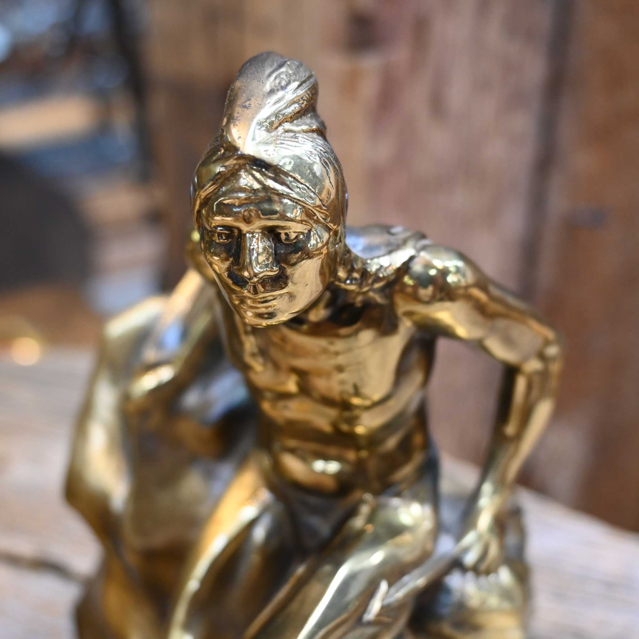 Vintage PM Craftsman Indian Scout Bookends - Image 2