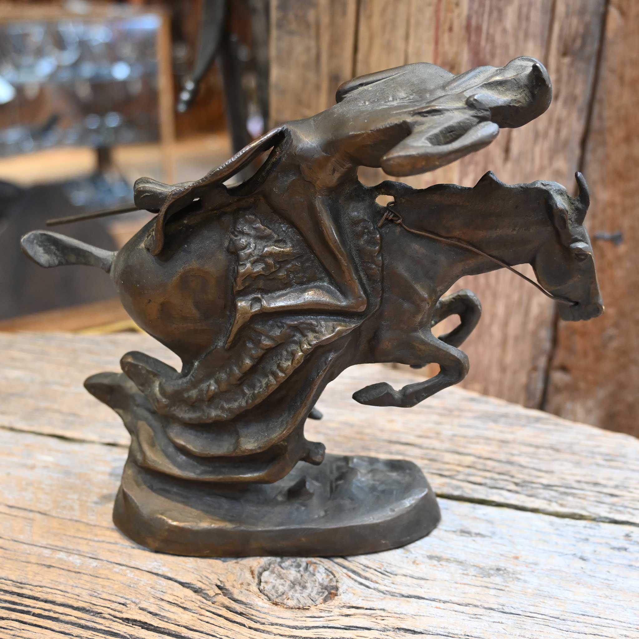 Vintage Indian Warrior Statue - Image 2
