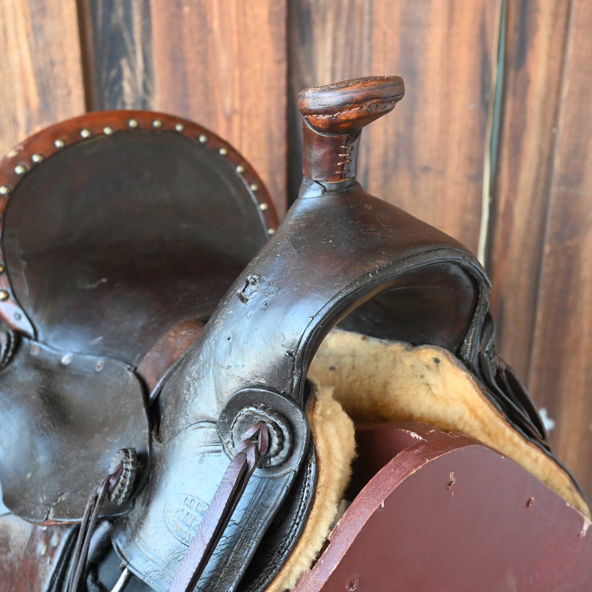 Vintage 1890 Isaac Cherry Saddle - Image 3