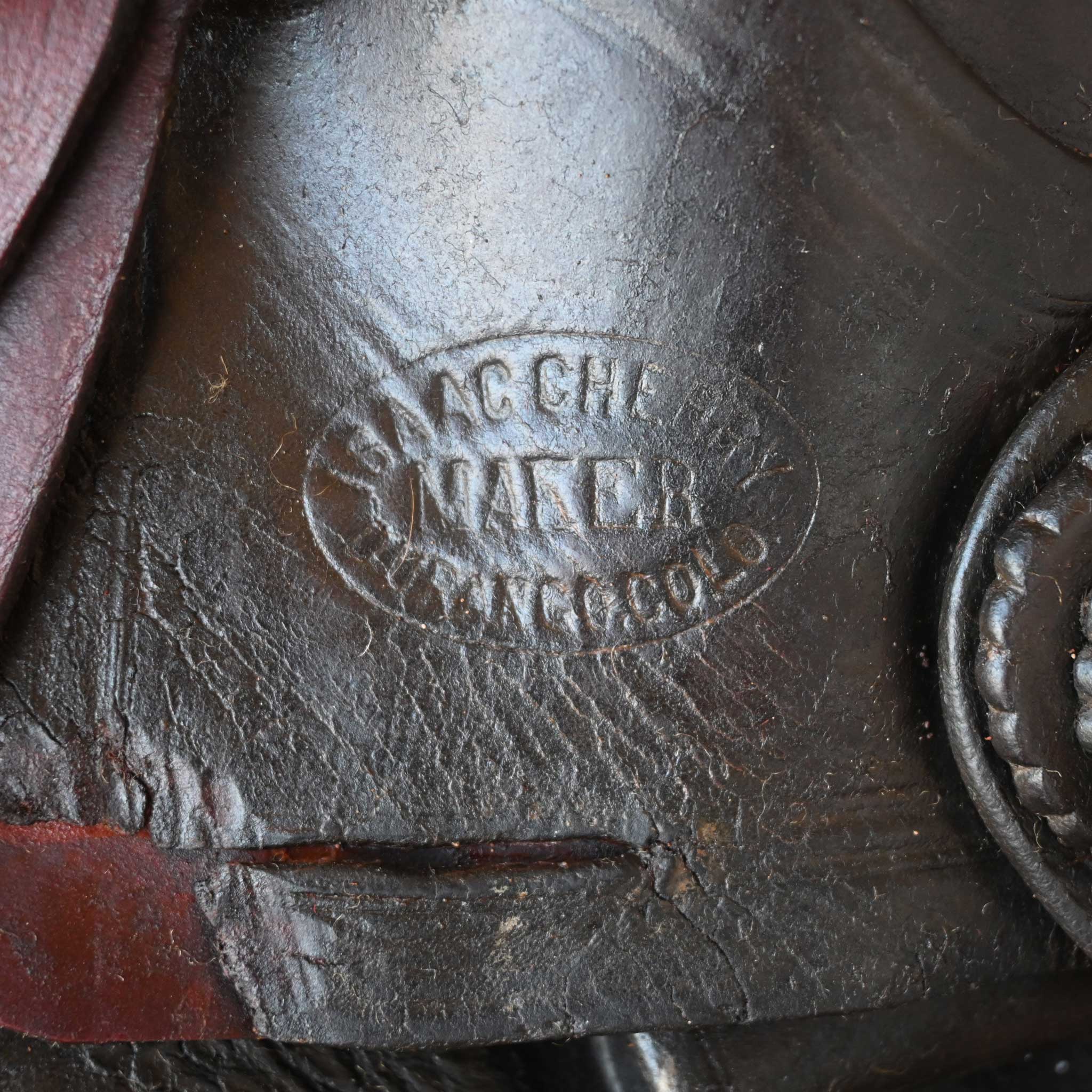 Vintage 1890 Isaac Cherry Saddle - Image 7