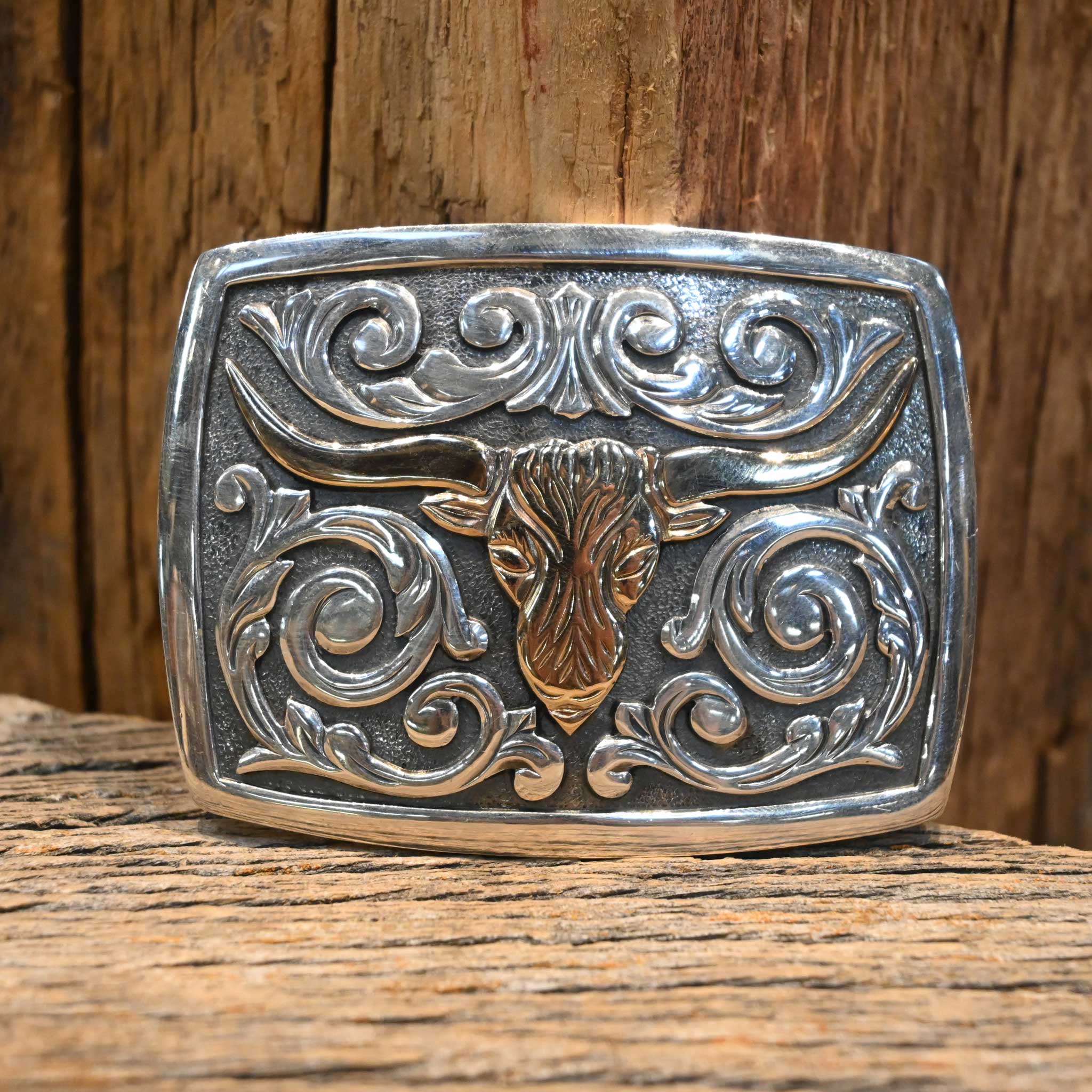 Early 2000's James Reid Longhorn Belt Buckle