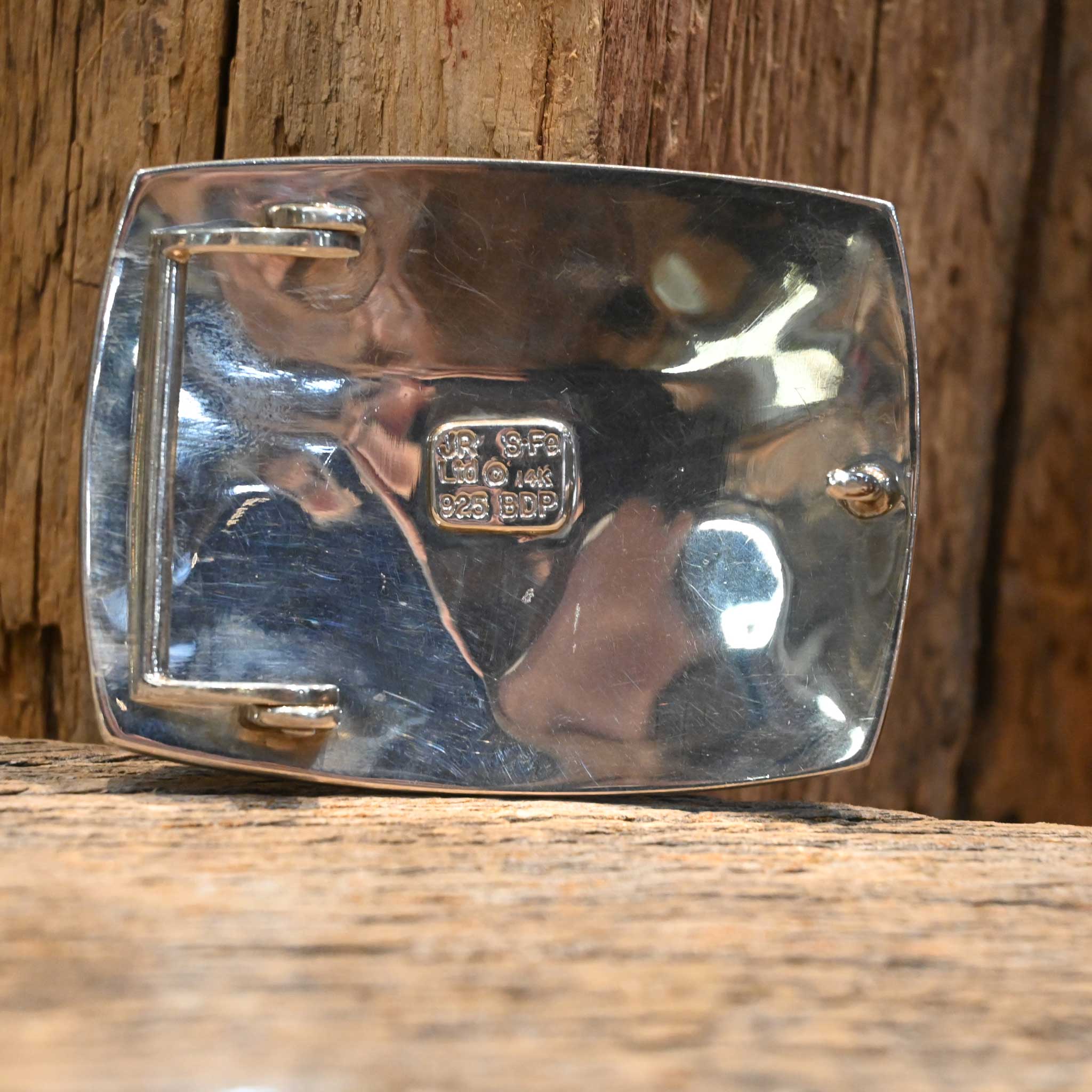 Early 2000's James Reid Longhorn Belt Buckle - Image 3