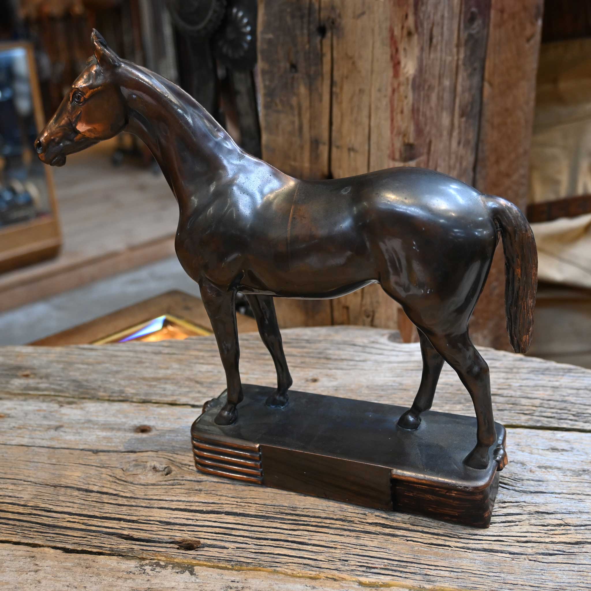 Vintage Art Deco John Henry Horse Statue - Image 2