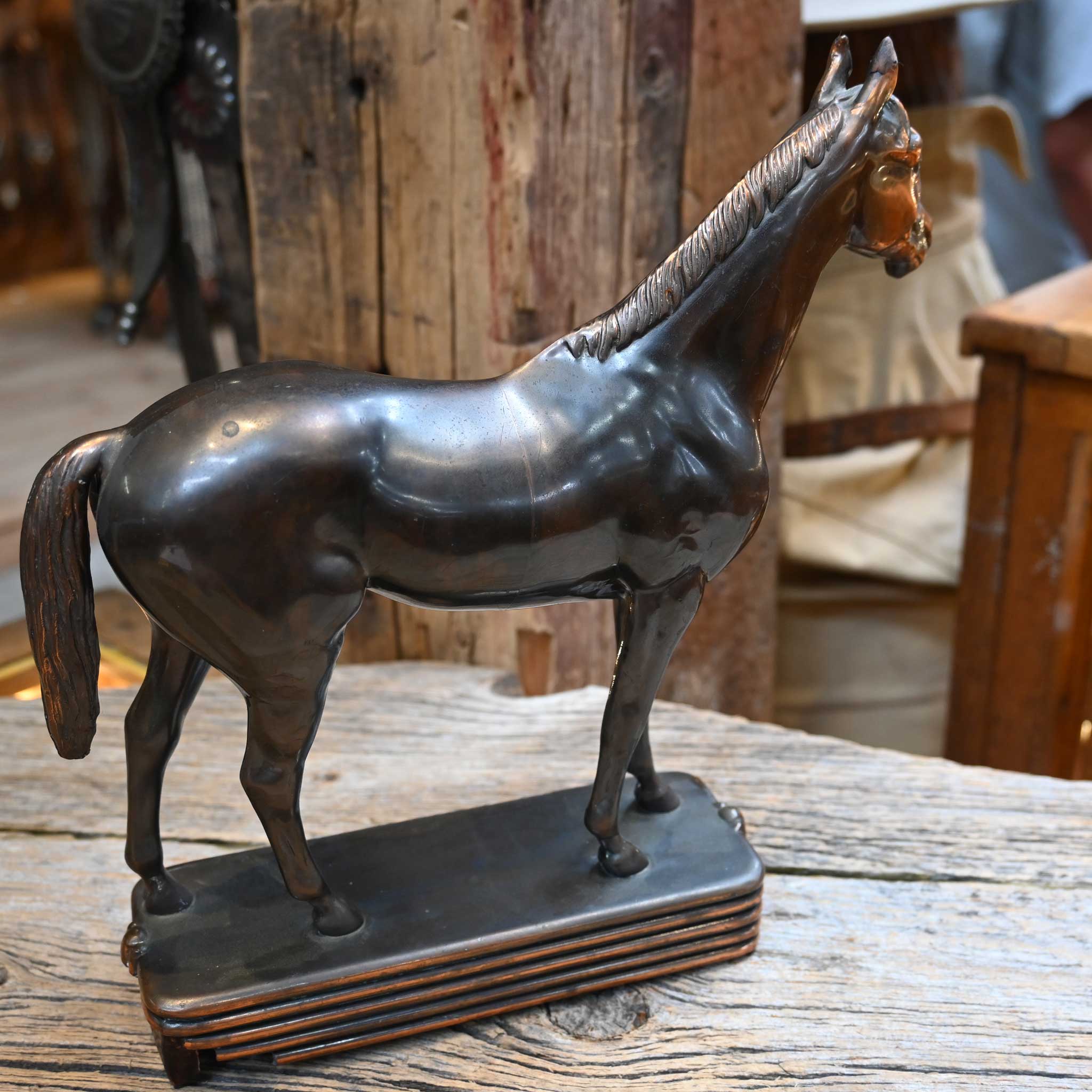 Vintage Art Deco John Henry Horse Statue - Image 3
