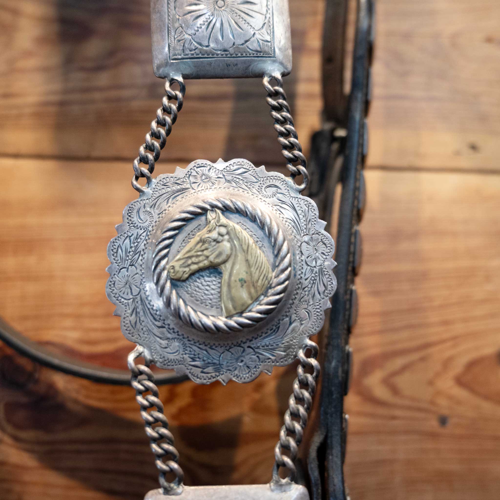 Vintage Sterling Silver "Star Steel Silver" Parade Bridle - Image 4