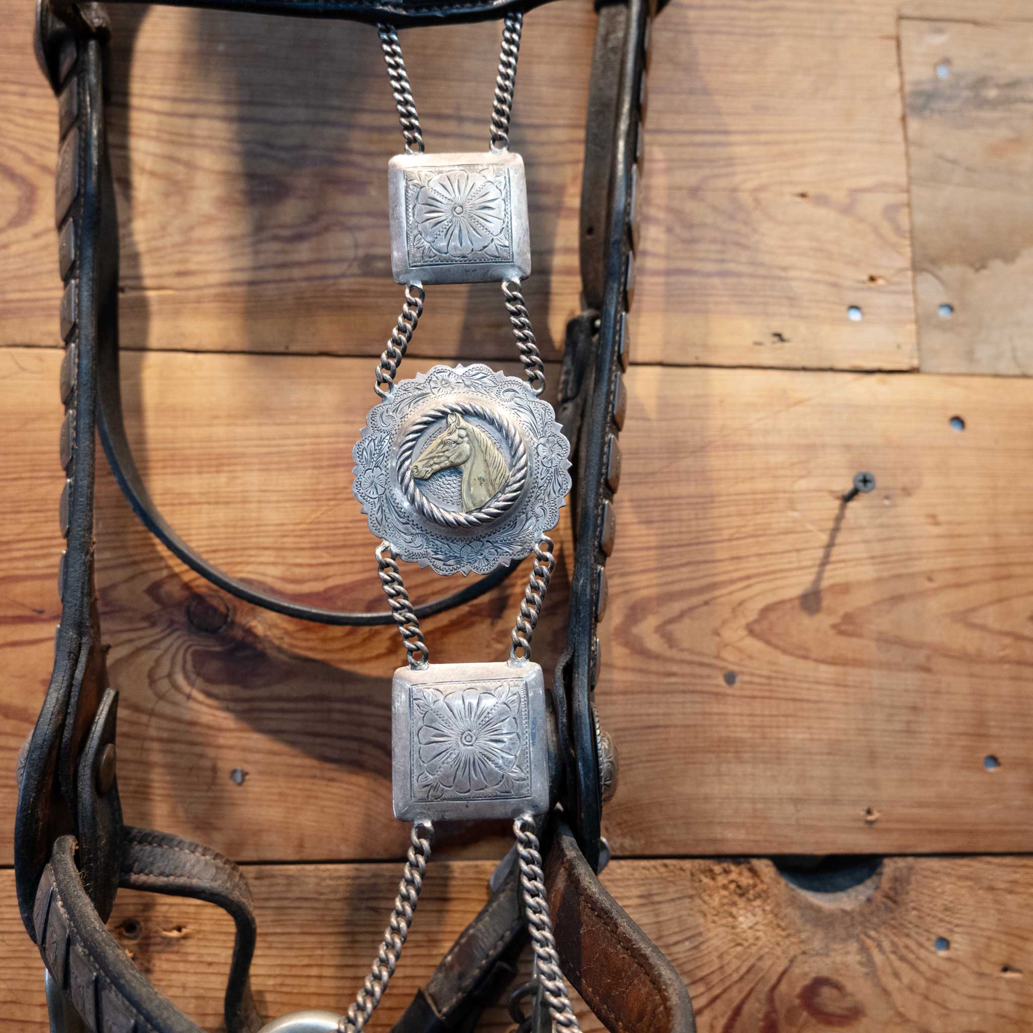 Vintage Sterling Silver "Star Steel Silver" Parade Bridle - Image 5