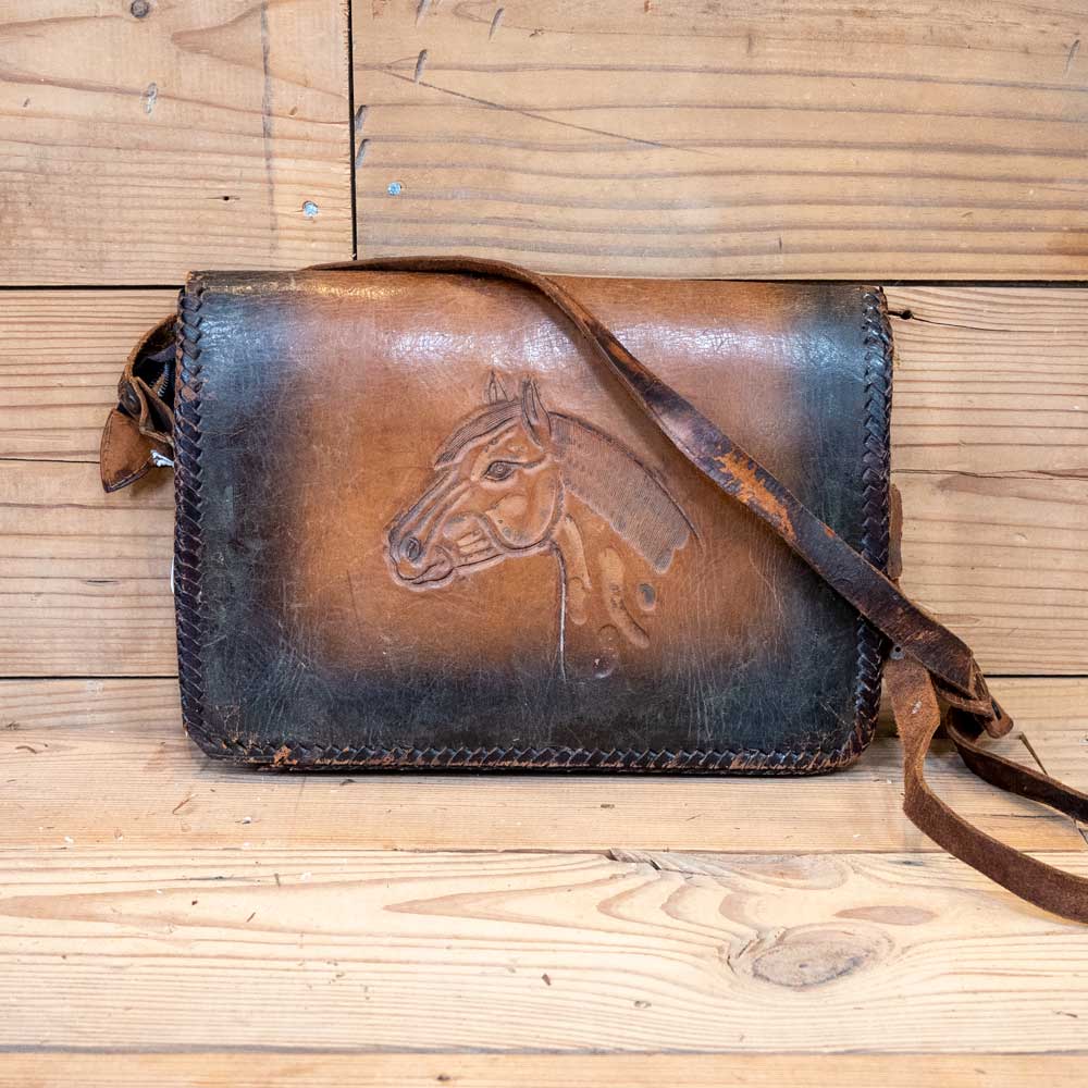 Vintage Leather Mexican Purse - Image 2