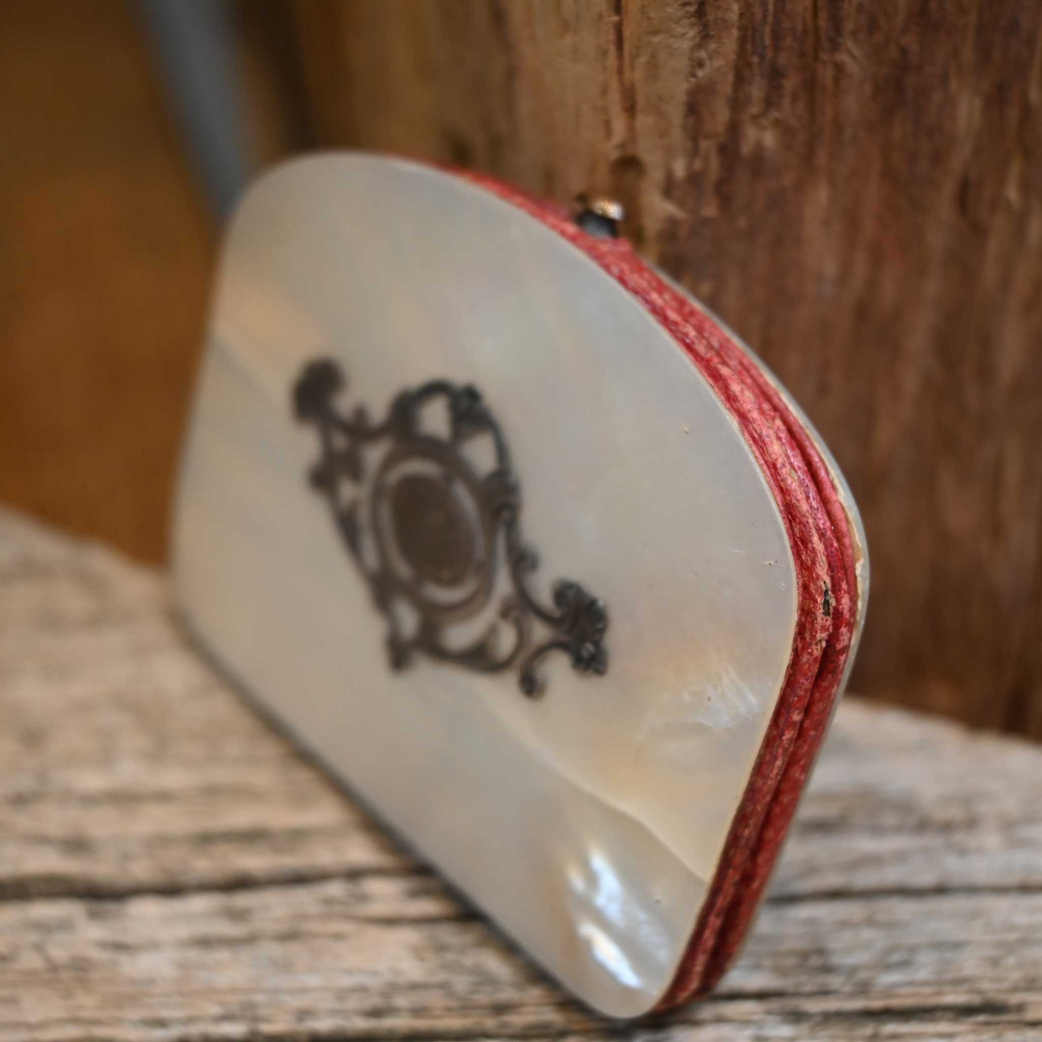 Extremely Rare Mother of Pearl Sterling Silver Pocket Wallet - Image 2