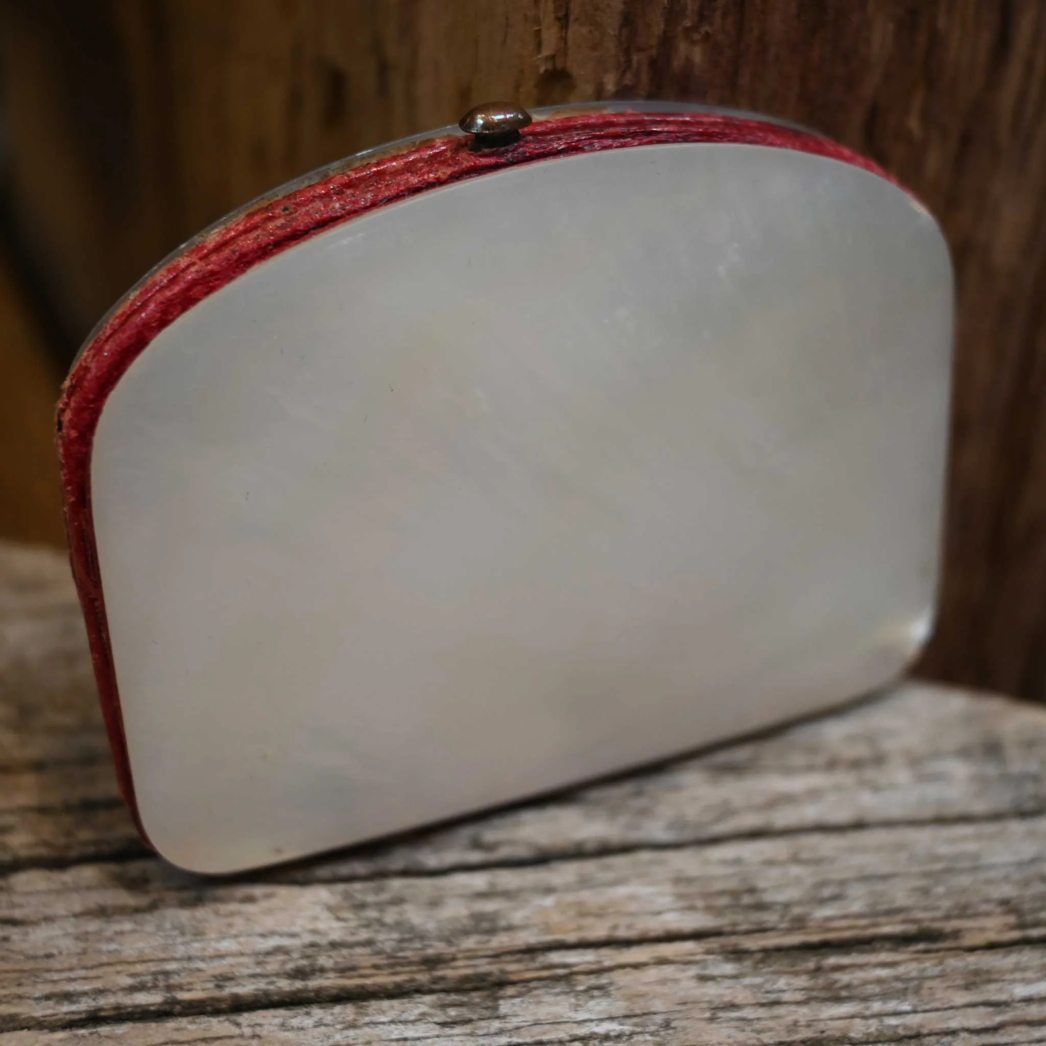 Extremely Rare Mother of Pearl Sterling Silver Pocket Wallet - Image 3