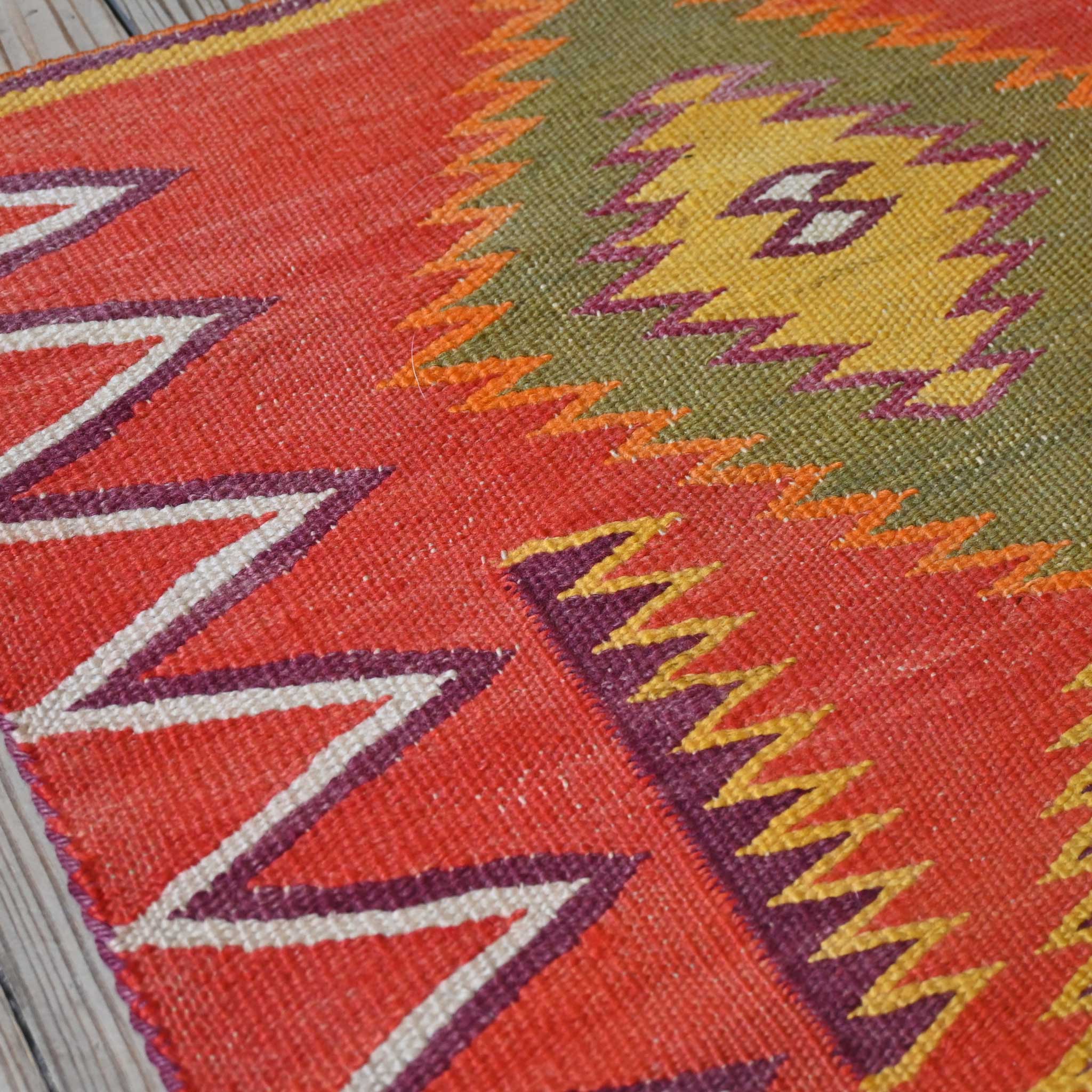 Vintage Wool Rug Dazzler Blanket - Image 3