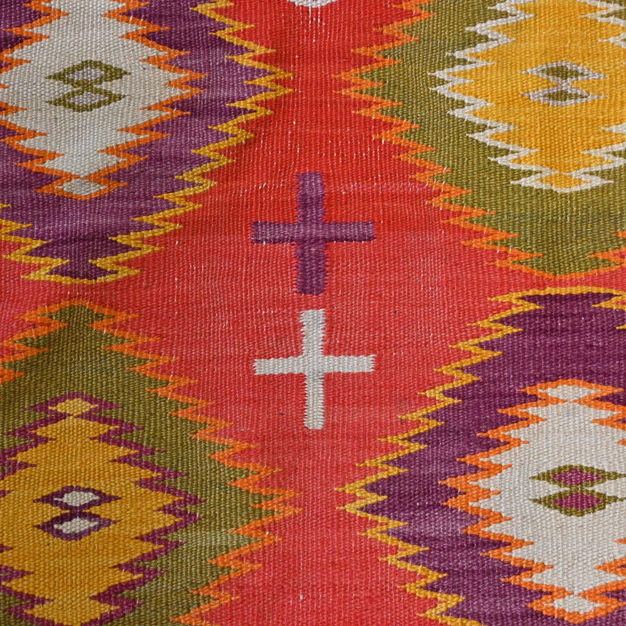 Vintage Wool Rug Dazzler Blanket - Image 4