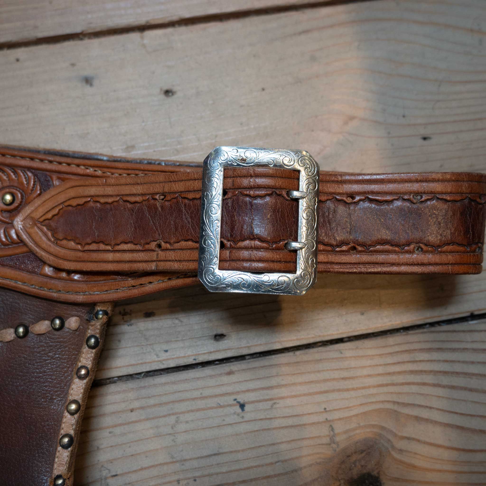 Vintage Handmade Chaps w/Card Suits & Tooled Yoke - Image 6